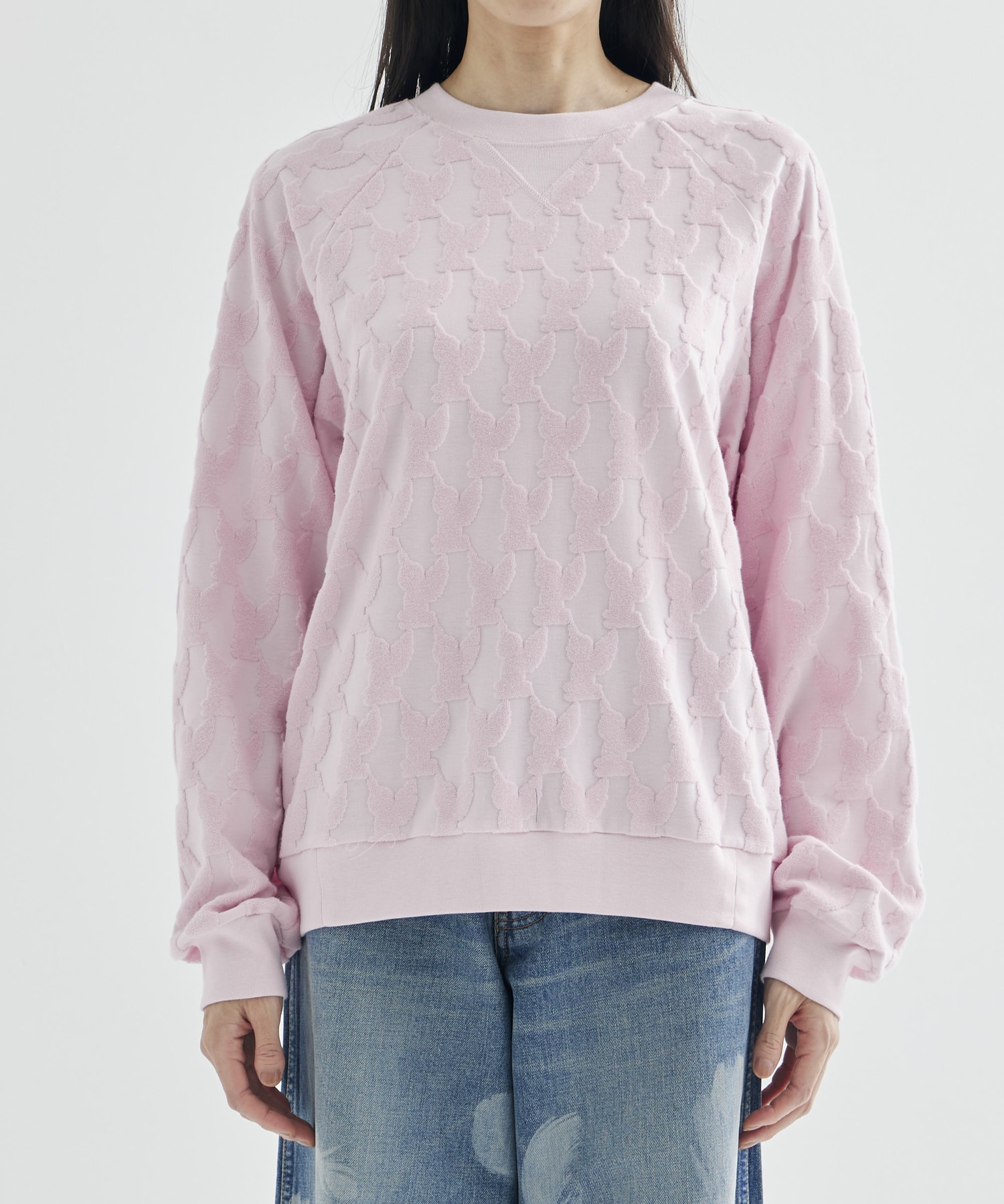 ANGEL PILE JACQUARD SWEATSHIRT MASU