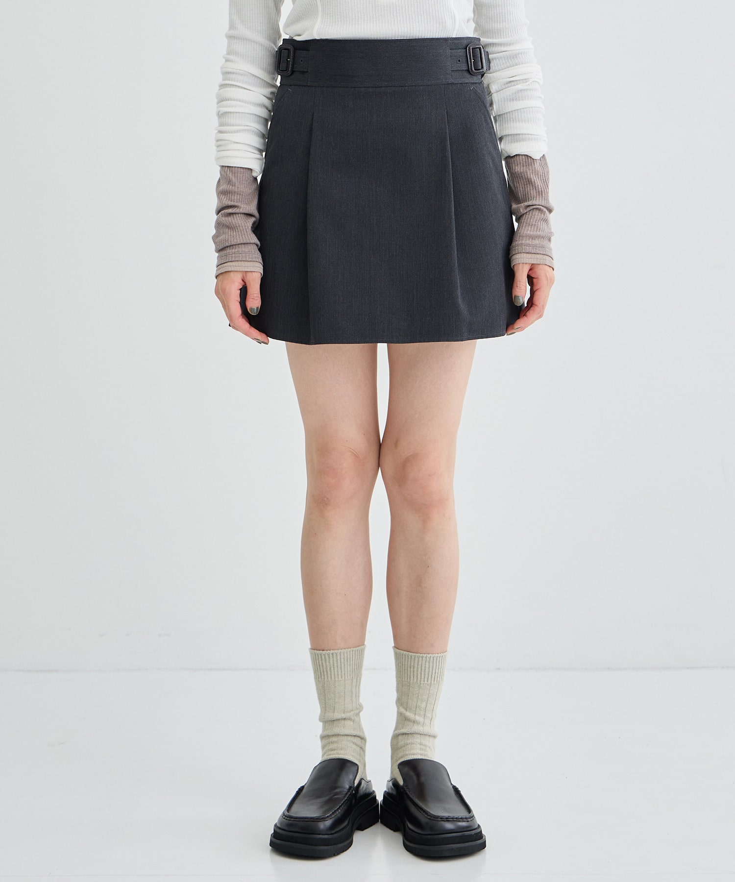 RERACS LAYERED SKIRT SHORTS THE RERACS