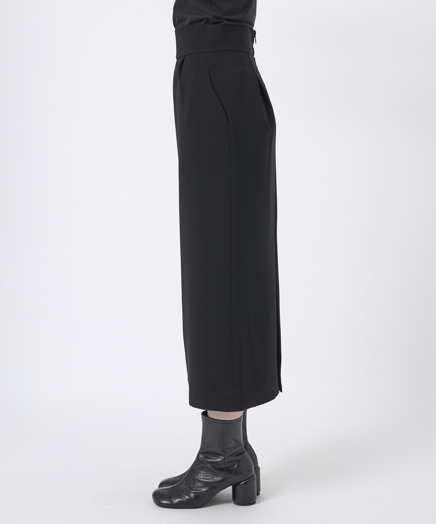 Acetate Polyester I-Line Skirt Mame Kurogouchi