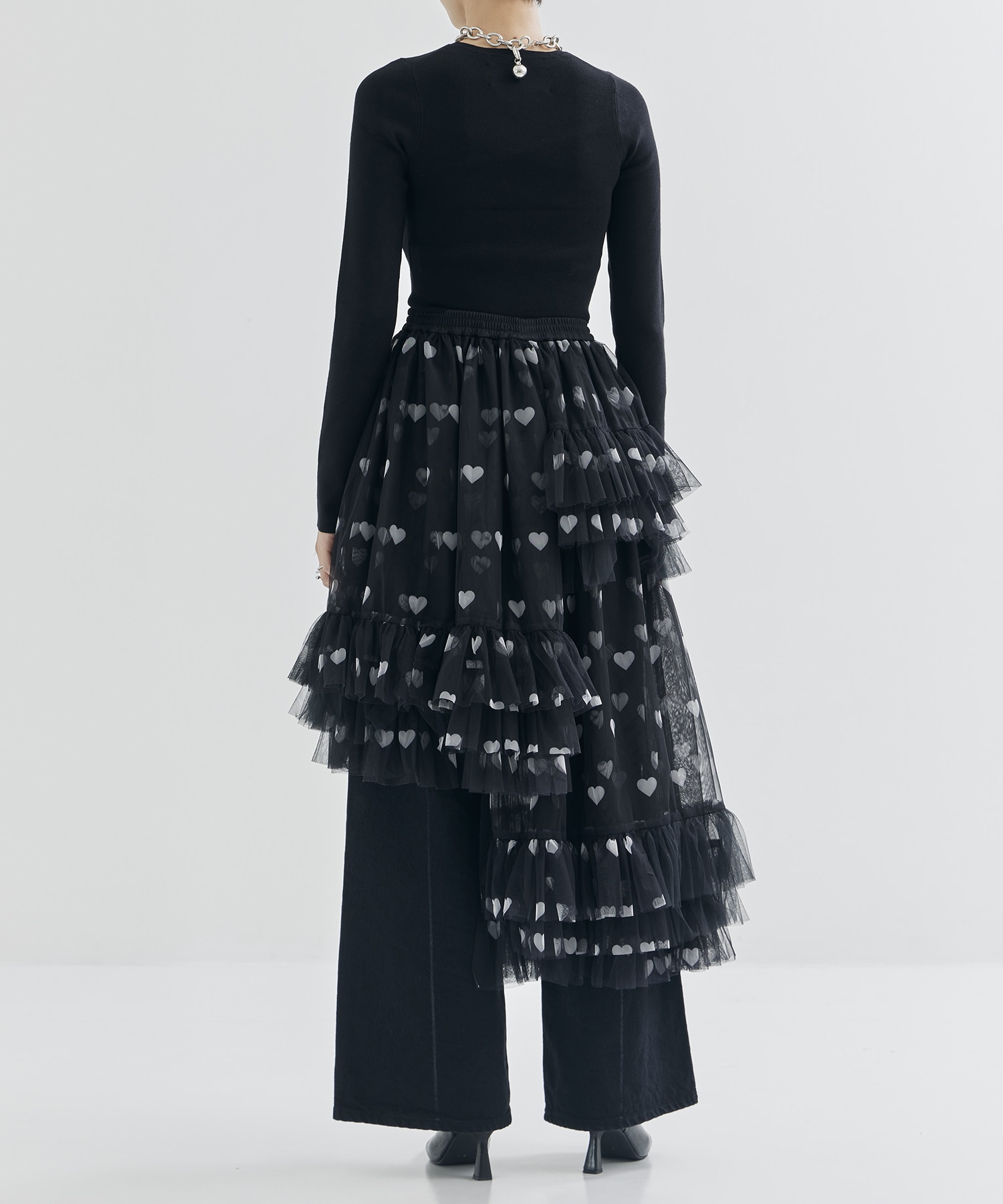 Asymmetric Tulle Skirt VIVIANO