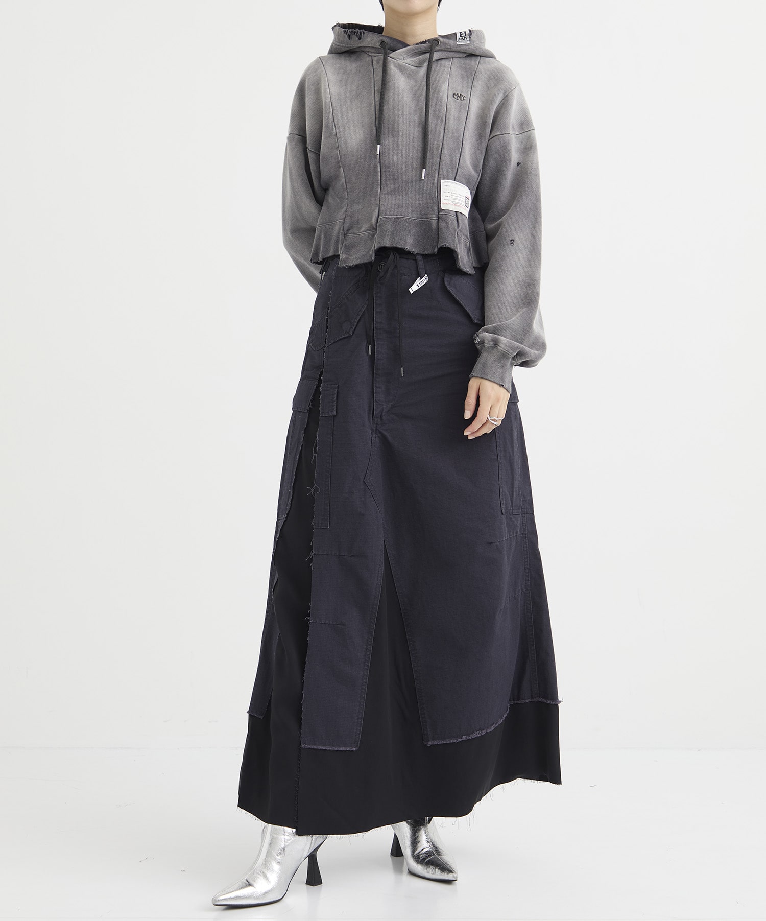 MILLITARY PANTS COMBINED SKIRT Maison MIHARA YASUHIRO