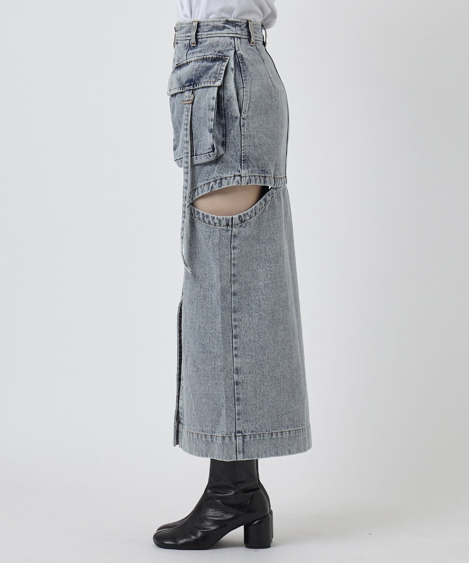 NOTCH WORK DENIM SKIRT THINGS THAT MATTER