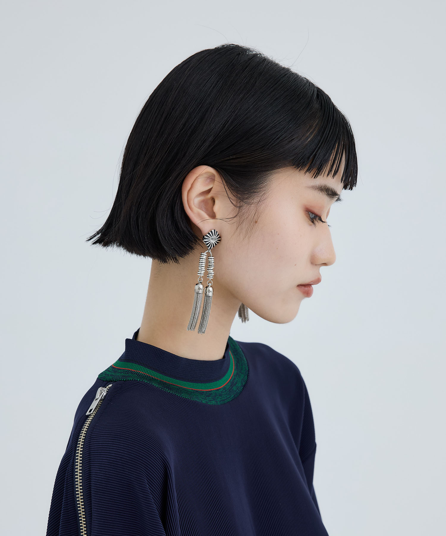 Double fringe earrings(FREE SILVER): TOGA PULLA: WOMENS｜ STUDIOUS ...
