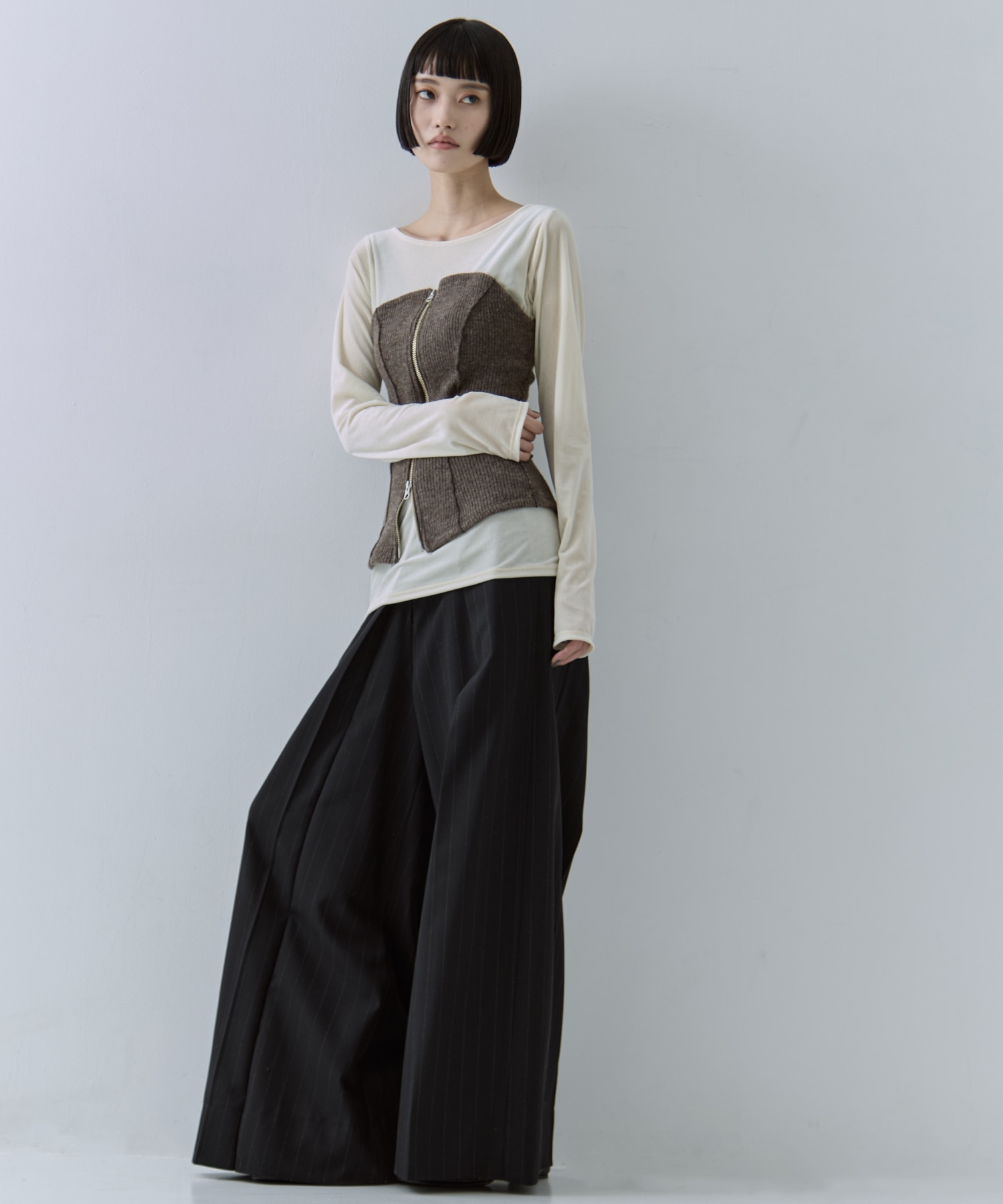 Bustier Combi Jersey Top STUDIOUS