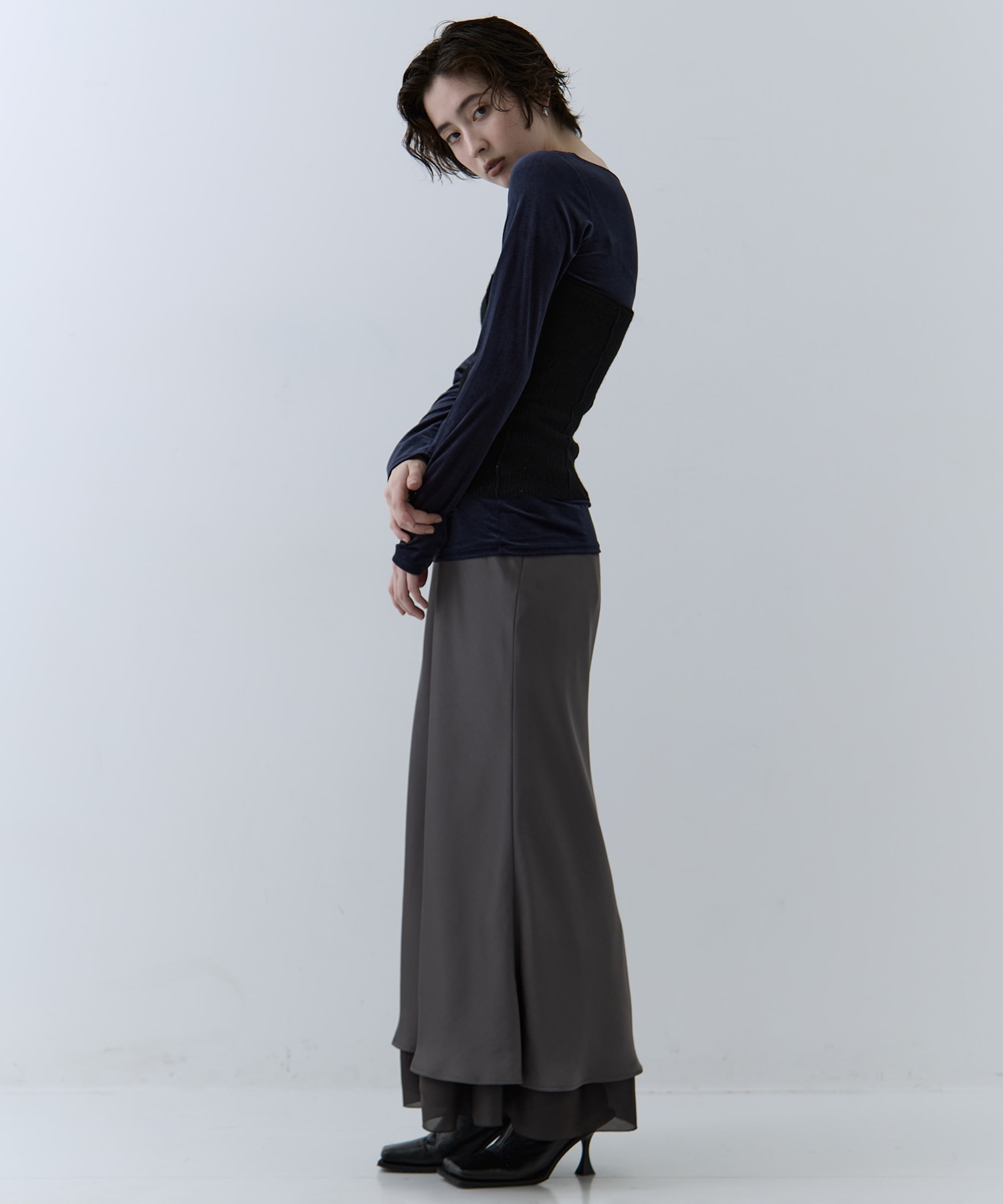 Bustier Combi Jersey Top STUDIOUS