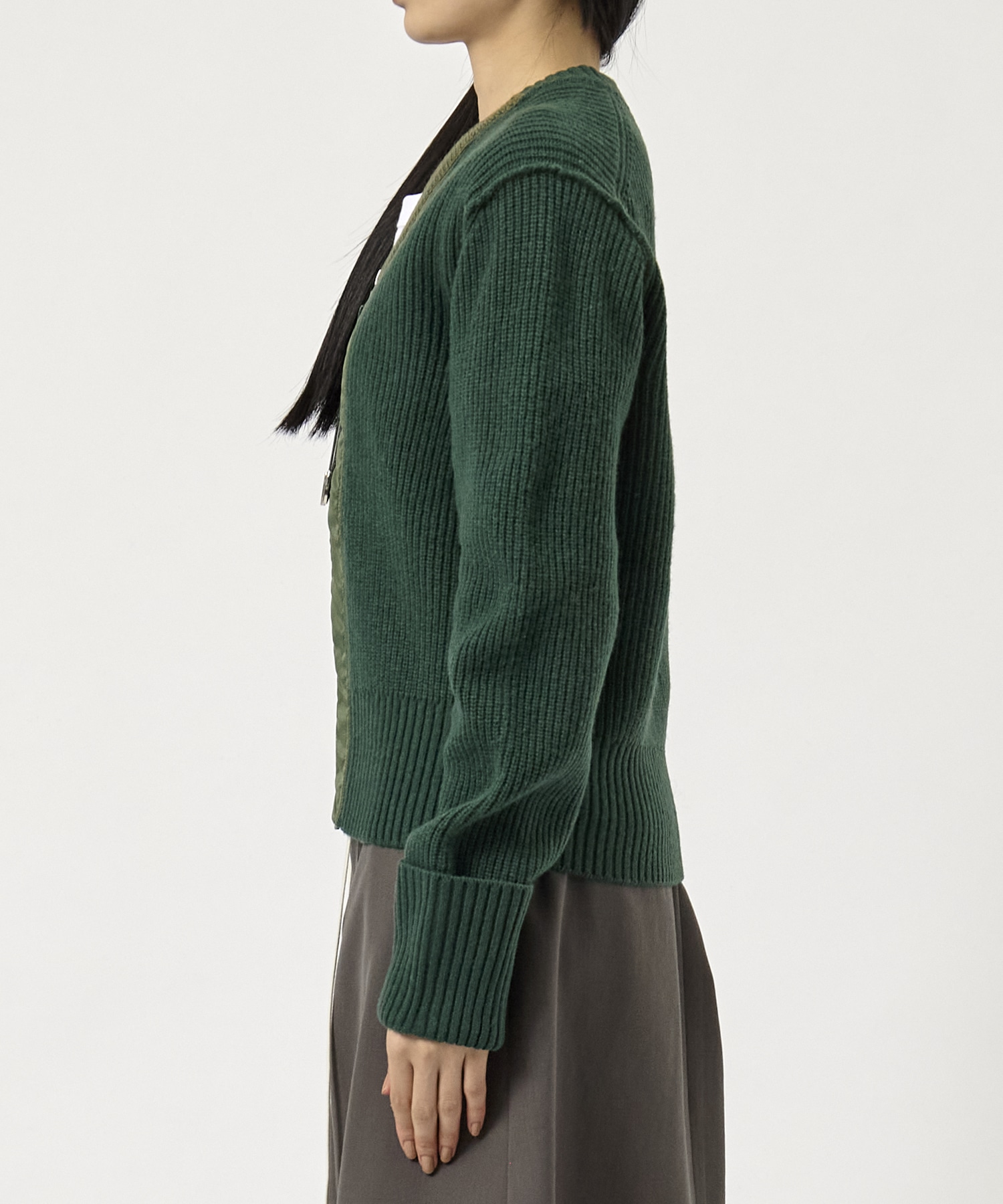 Wool knit zip cardigan TOGA PULLA