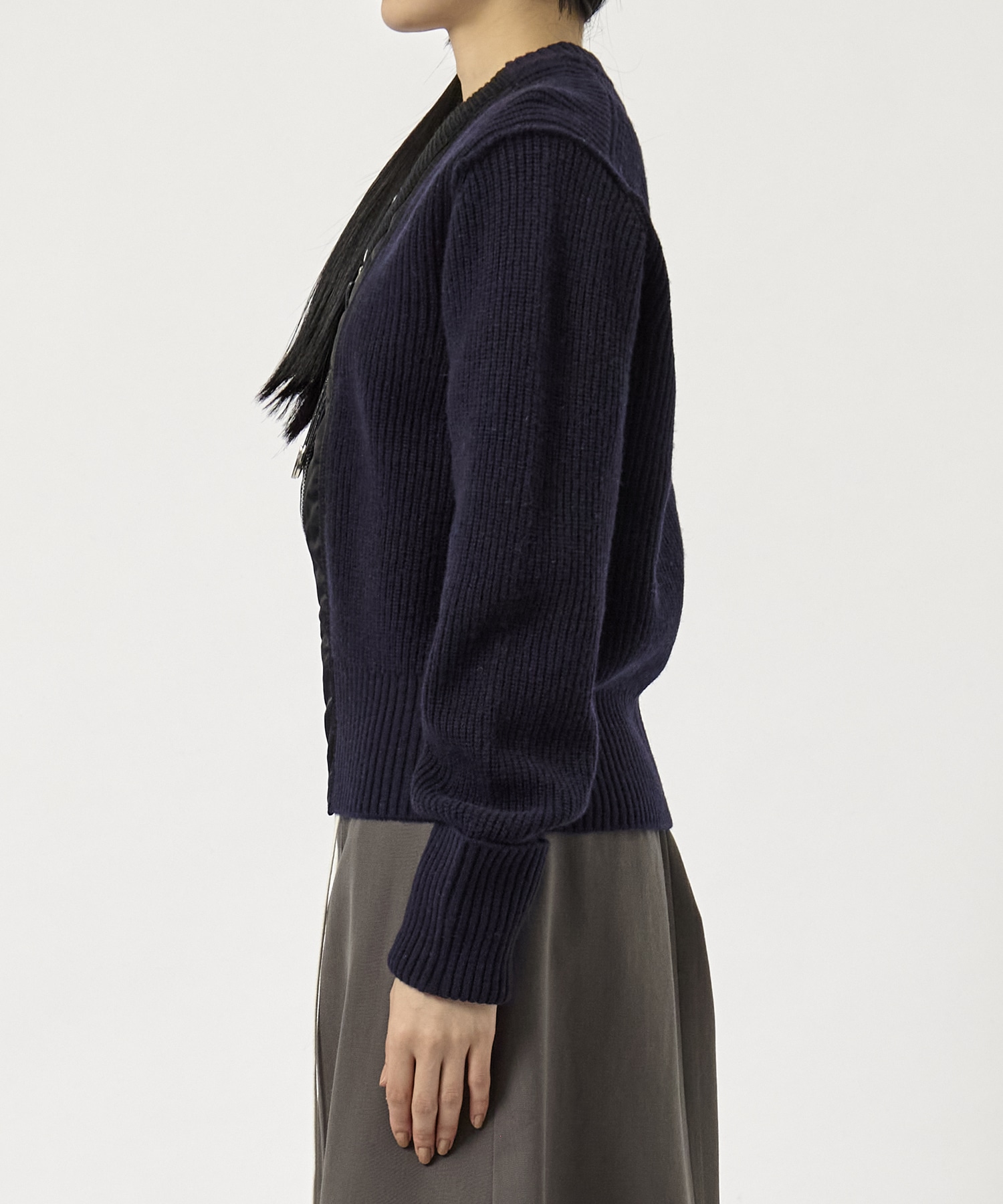 Wool knit zip cardigan TOGA PULLA