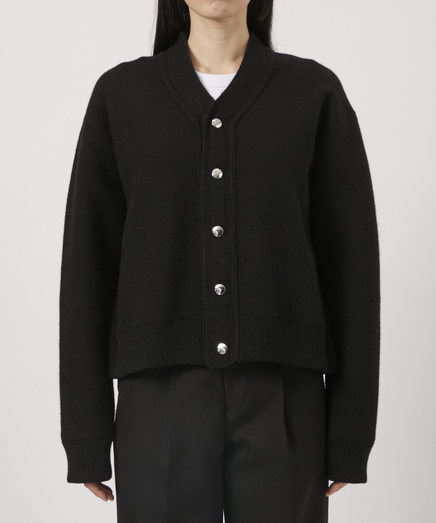 RERACS SNAP BUTTON KNIT CARDIGAN THE RERACS