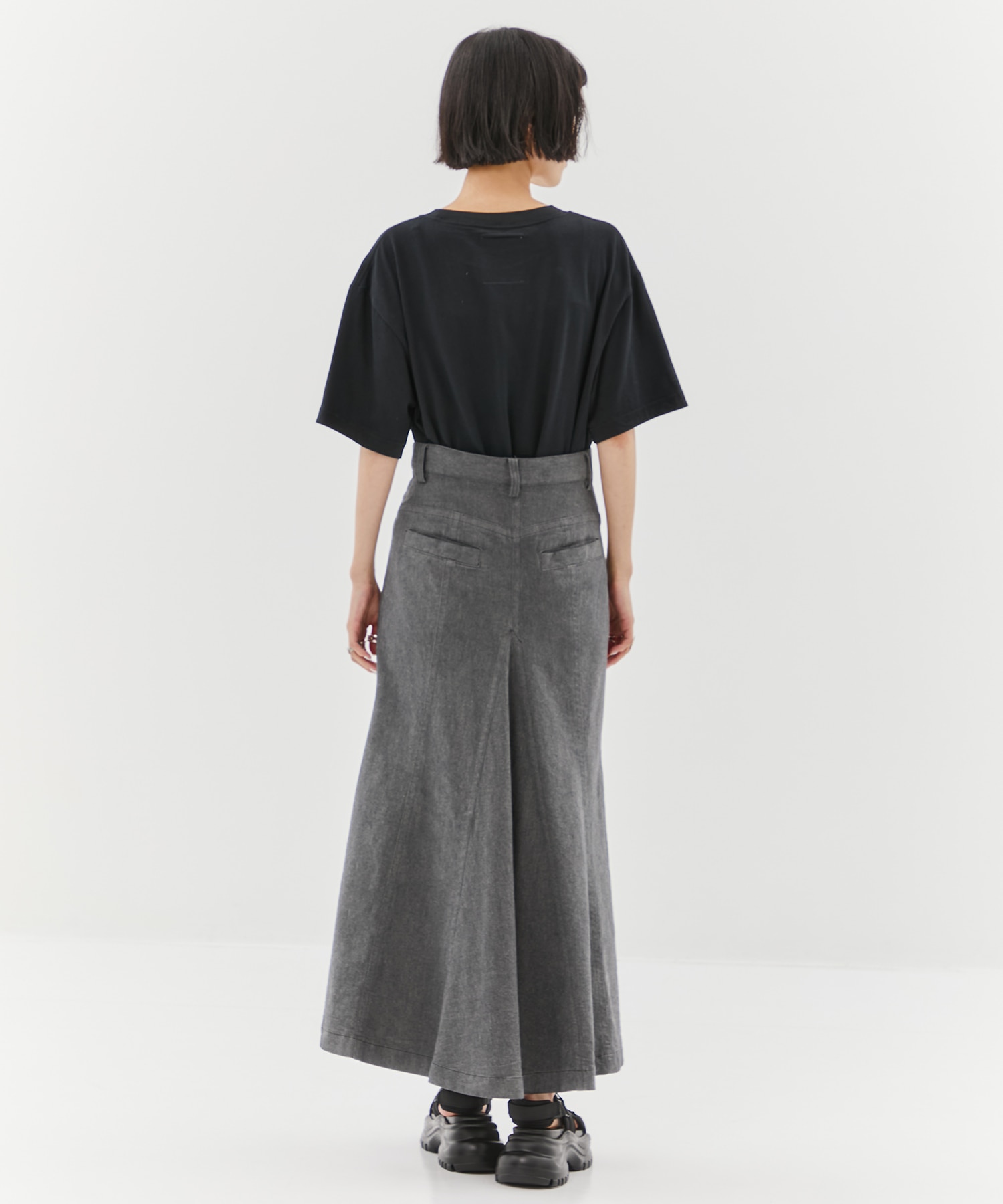 Back Flare Denim SK STUDIOUS