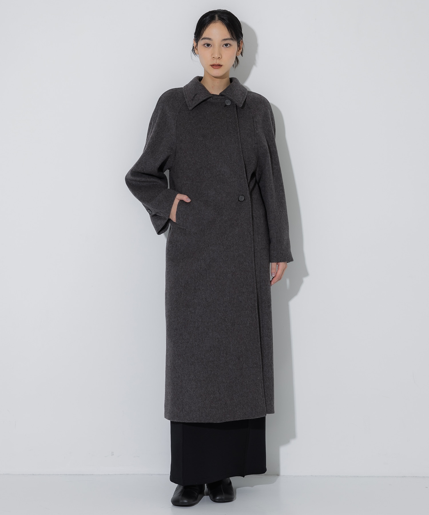 Stand Collar Wool Coat STUDIOUS