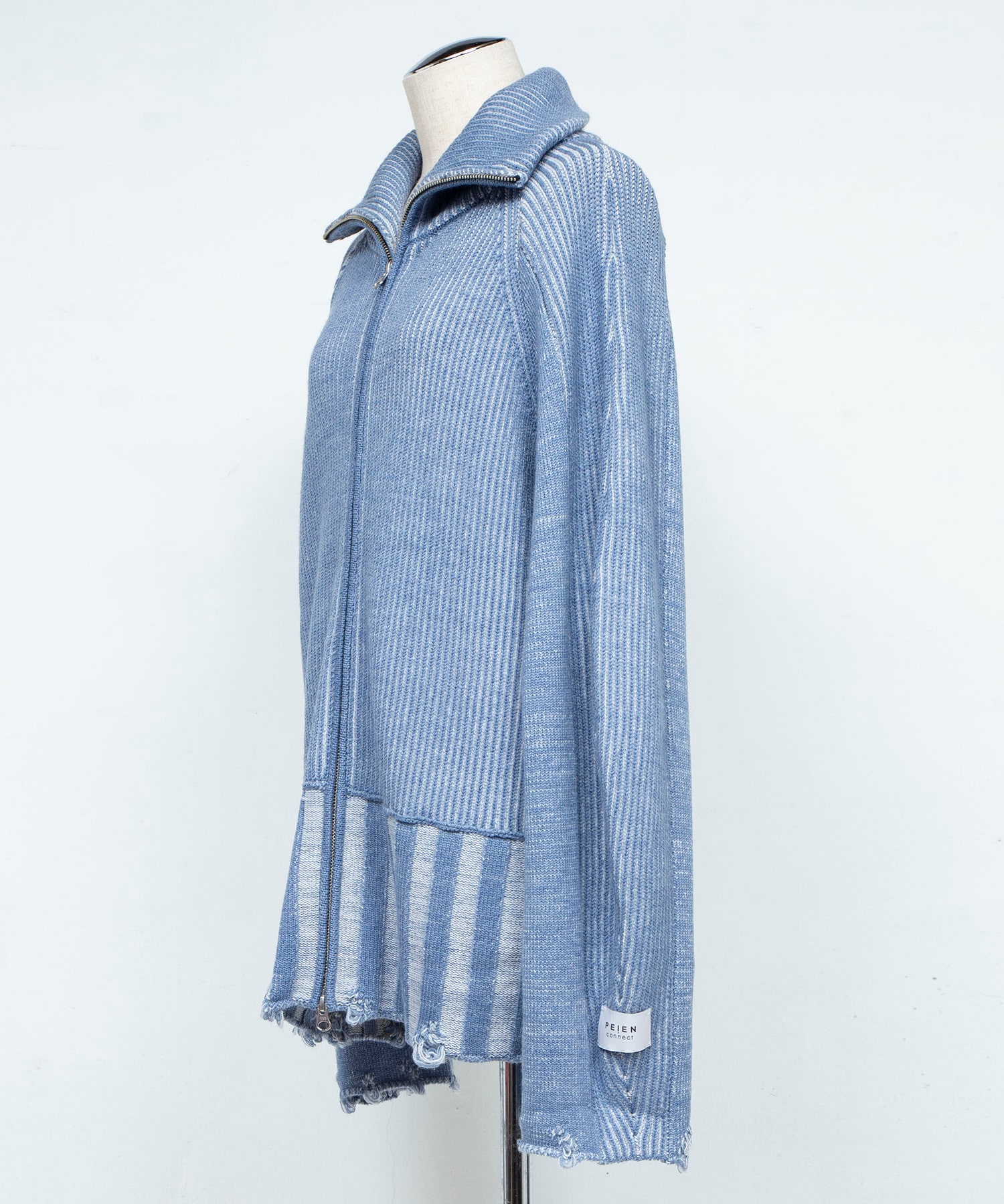 リバーシブルZip knit coat PEIEN