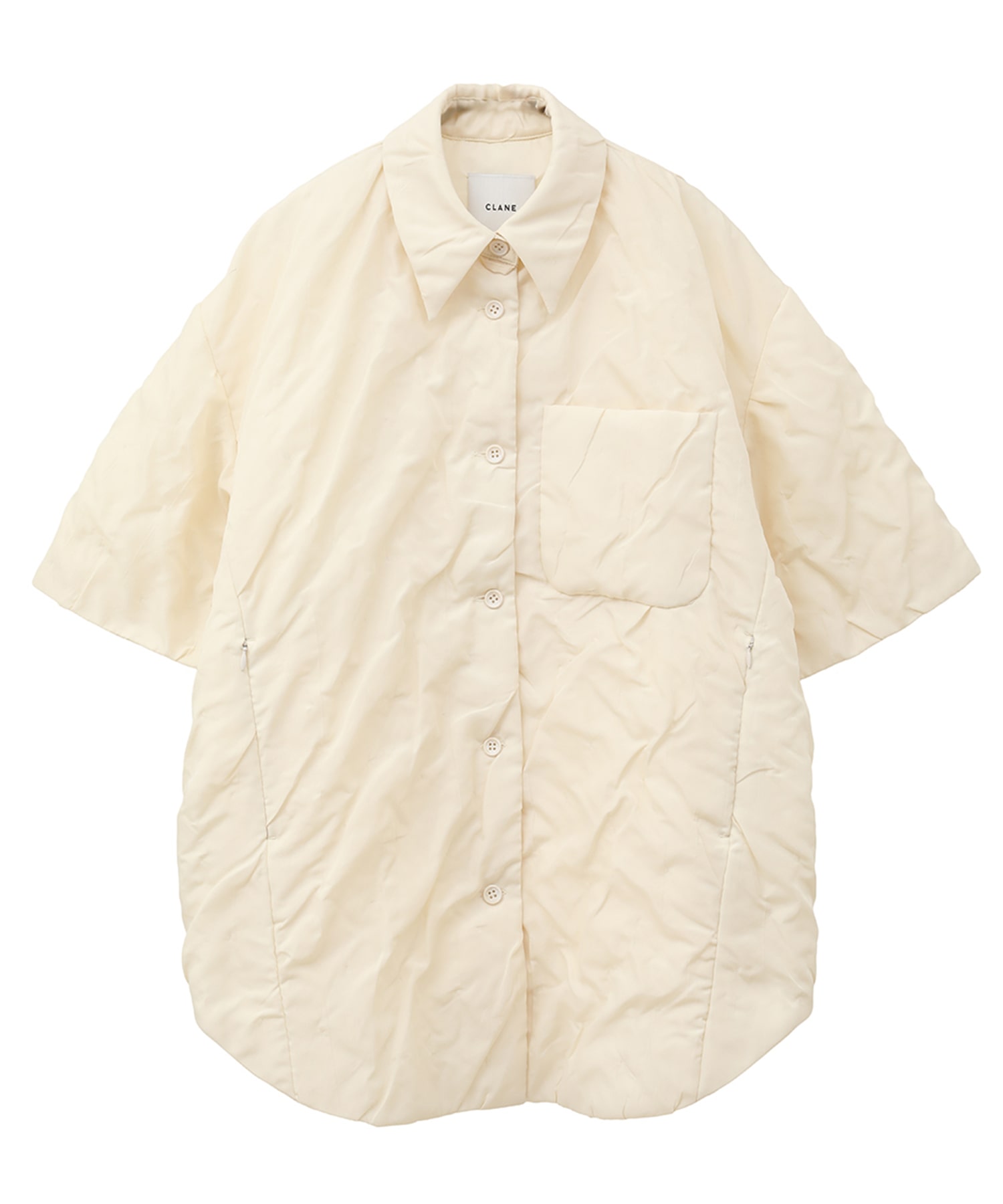 PADDED CRUMPLY SHIRT JACKET CLANE