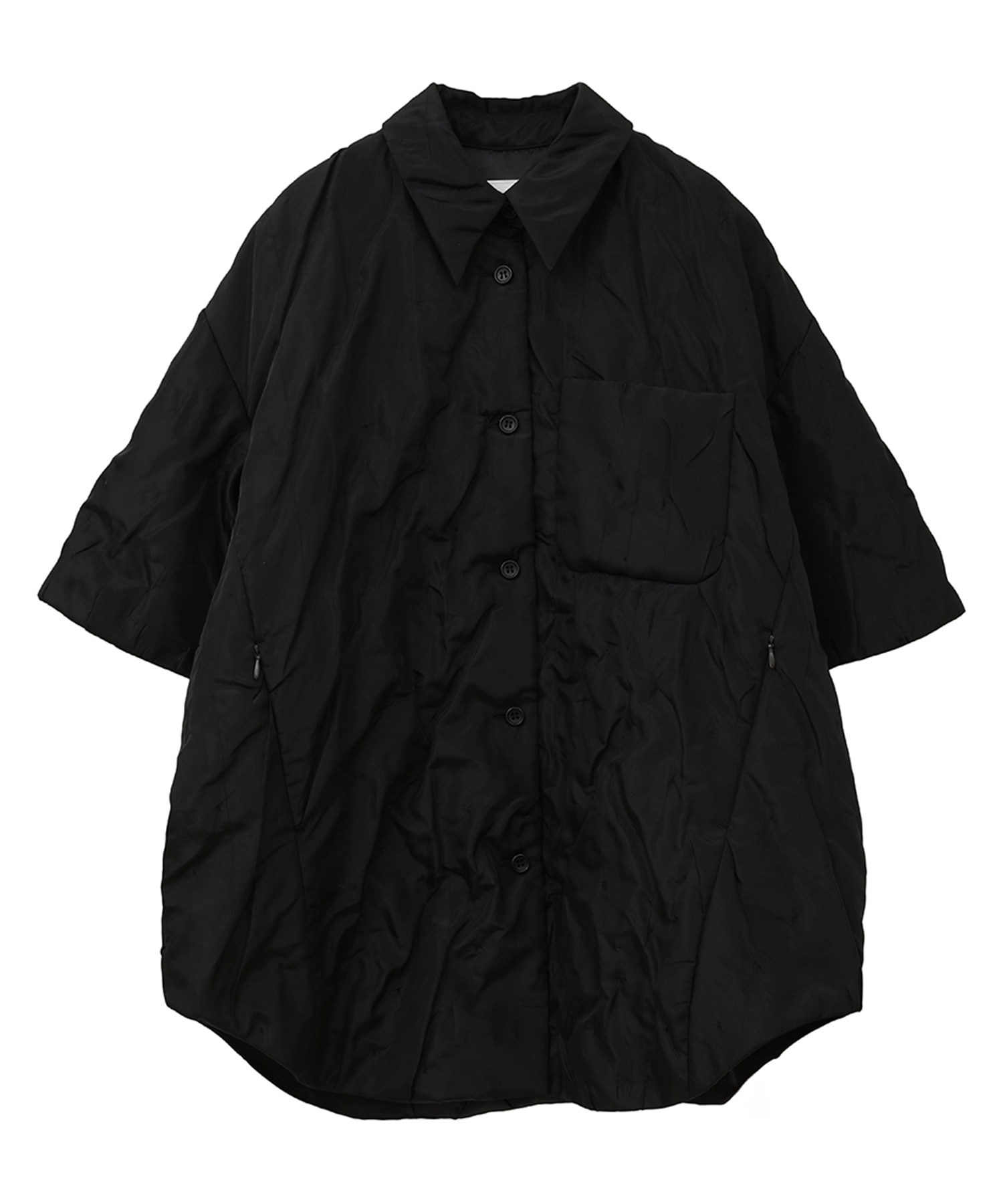 PADDED CRUMPLY SHIRT JACKET CLANE