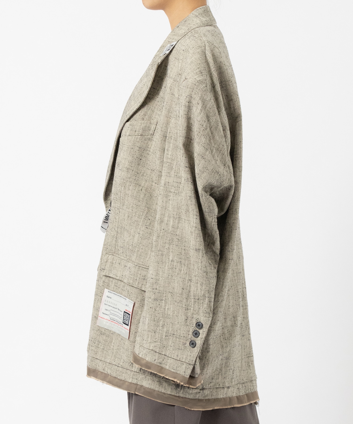 SLUB NEP TWEED JACKET Maison MIHARA YASUHIRO