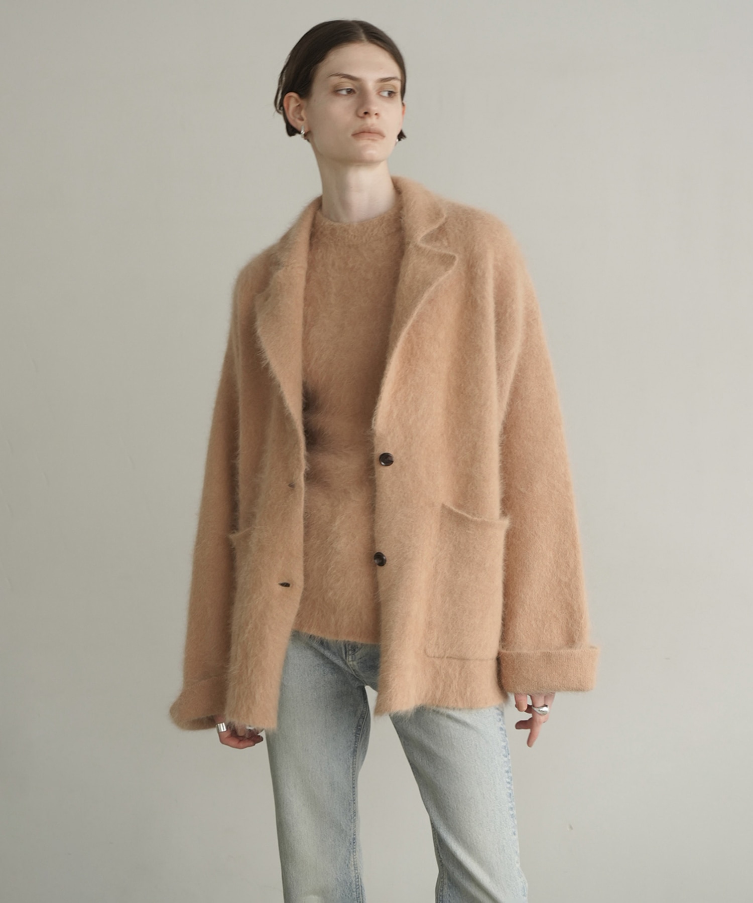 ANGOLA TAILORED KNIT JACKET CLANE