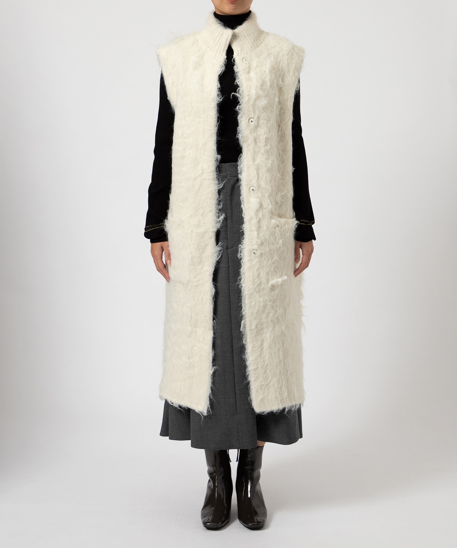 SUPER BRUSHED LONG VEST AMERI