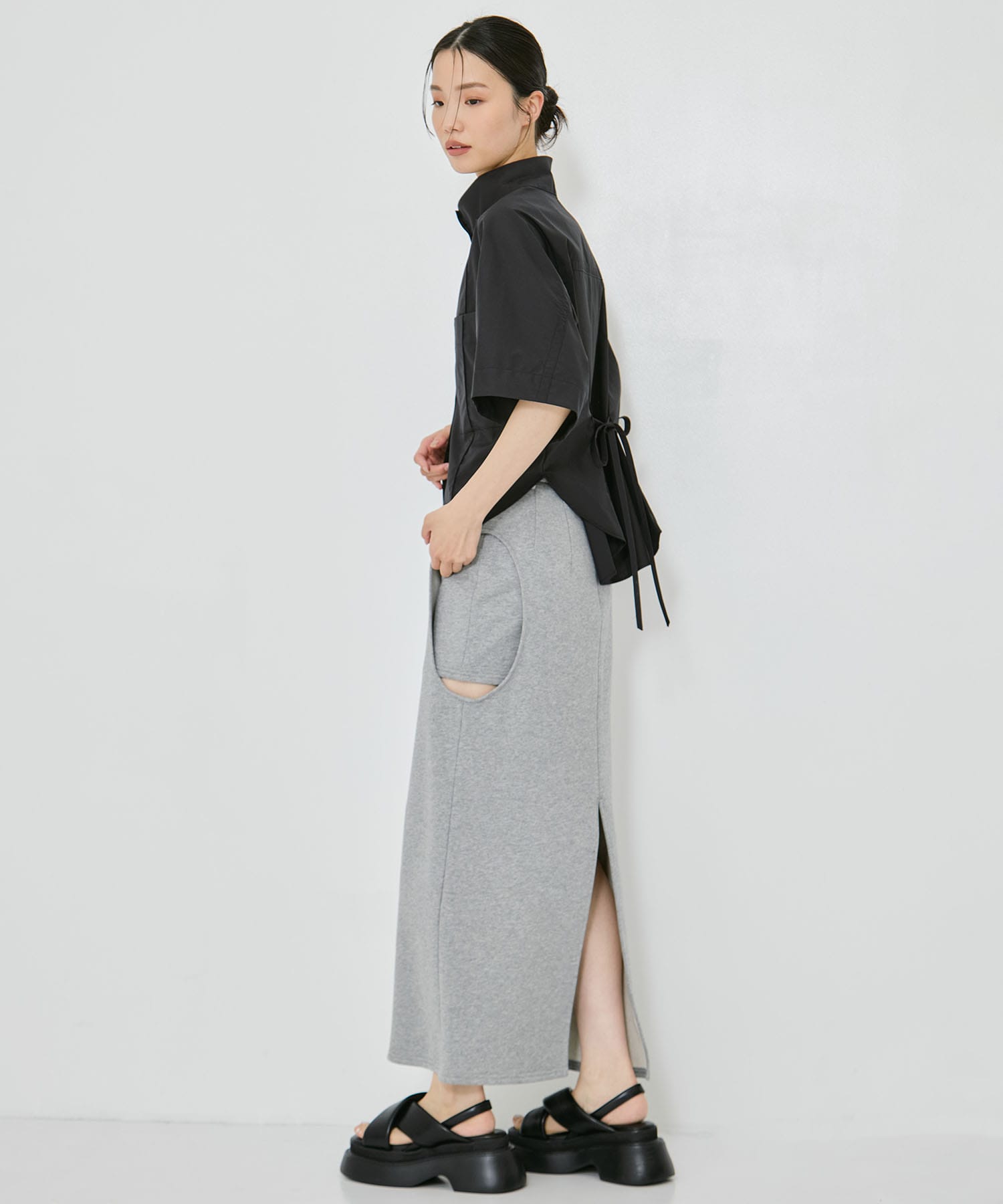 2way Collar Cotton Shirt STUDIOUS