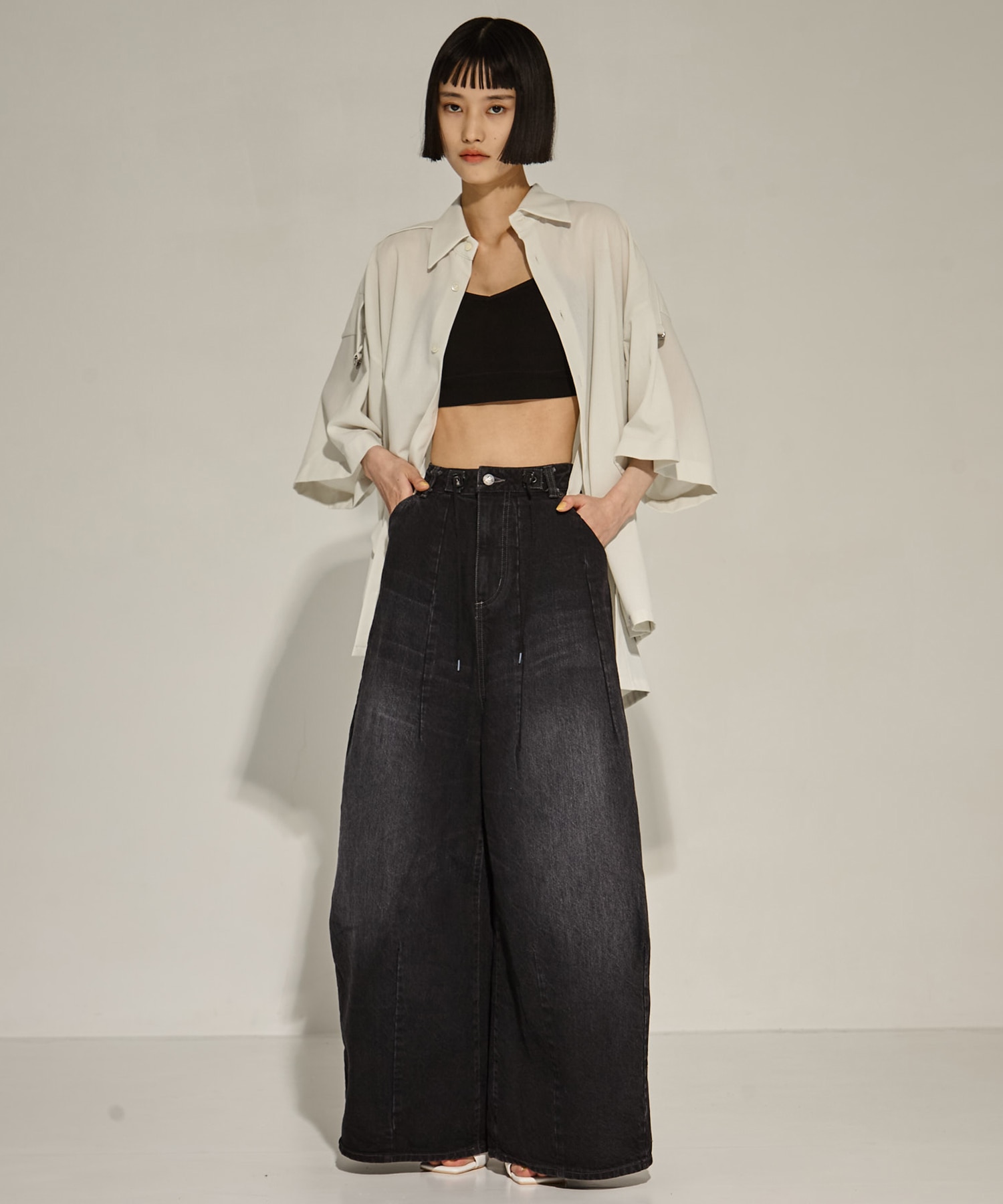 Sleeve Belt Shirt UJOH