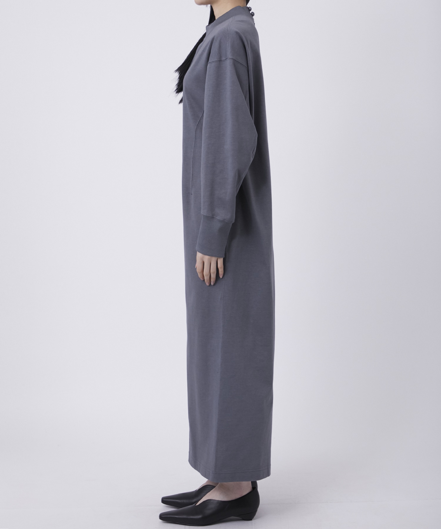 Cotton Jersey I-Line Dress Mame Kurogouchi