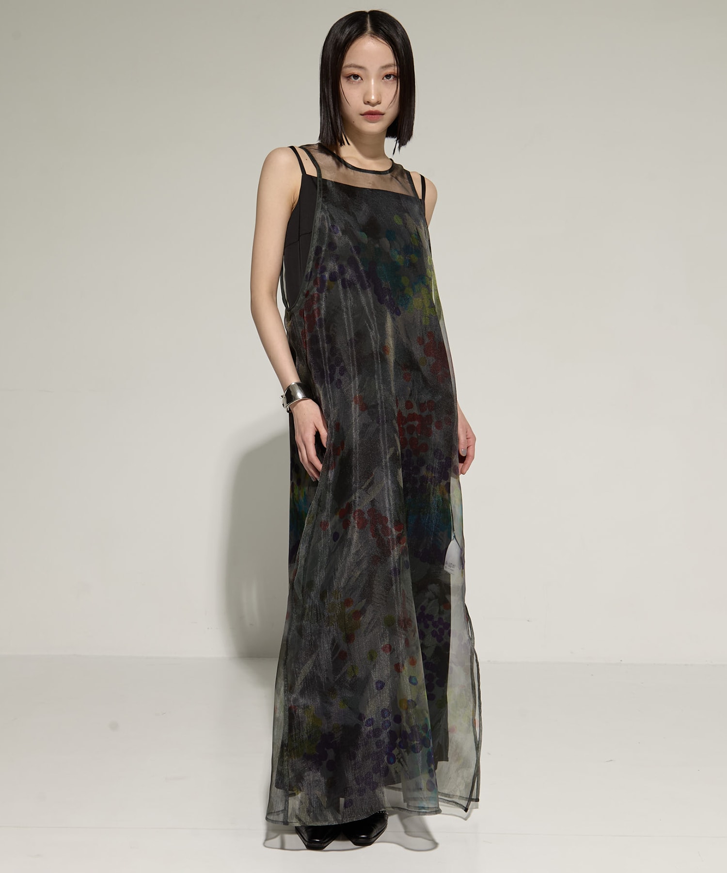 STAMP ART LAYERED DRESS AMERI