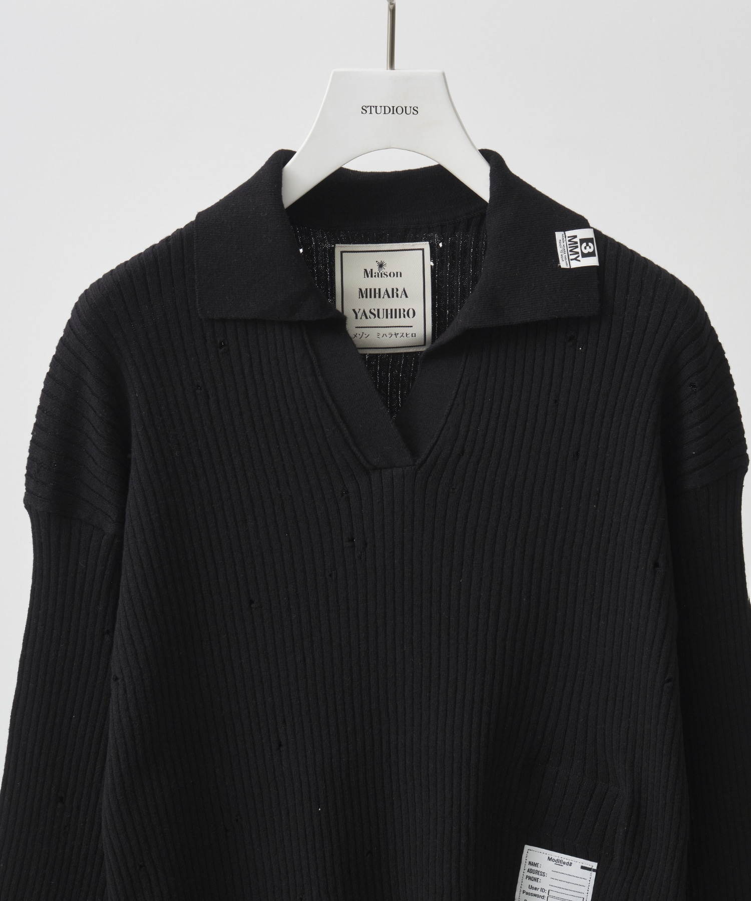 DISTRESSED KNIT PULLOVER Maison MIHARA YASUHIRO