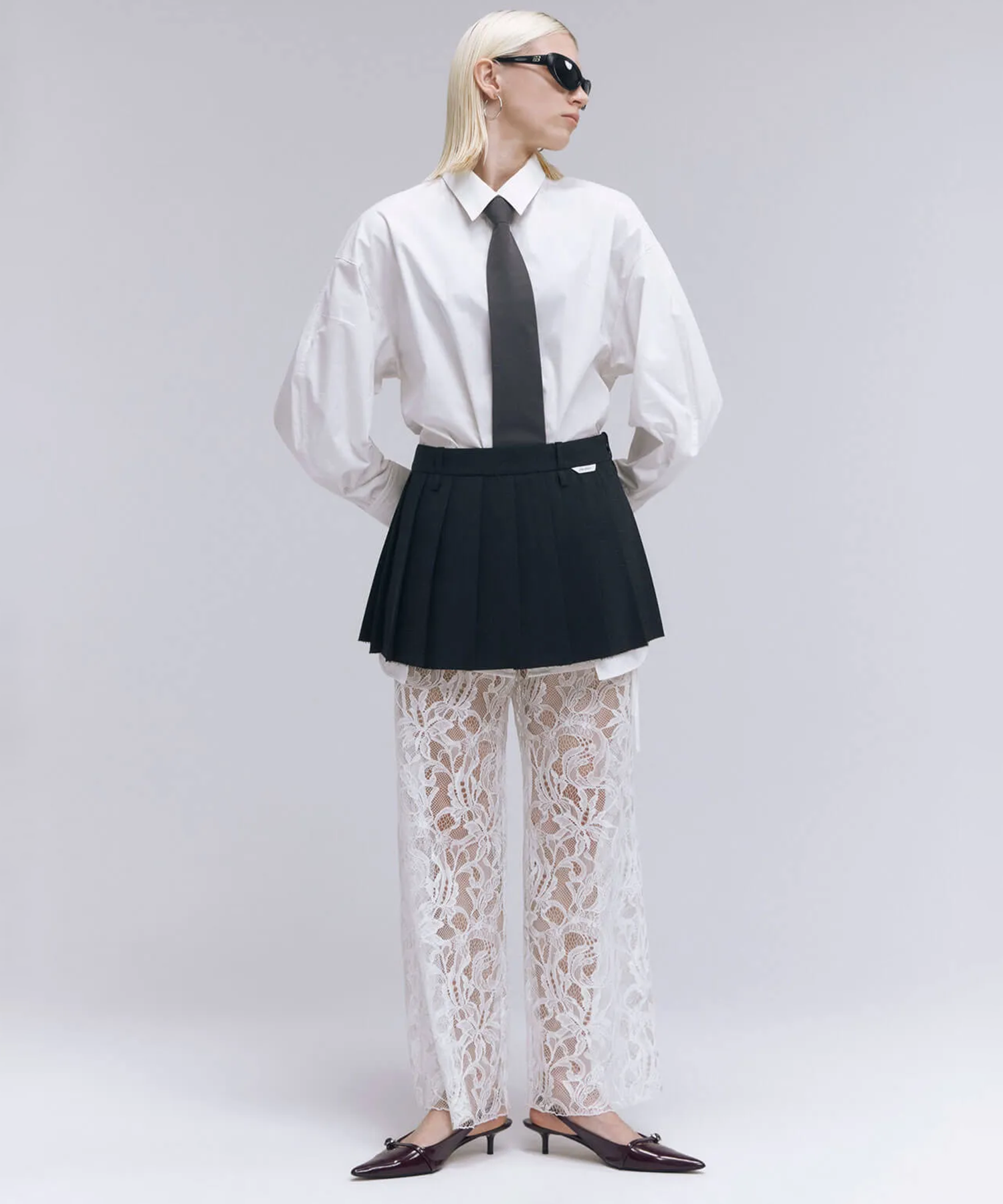 LACE FLARE PANTS JOSEMOON