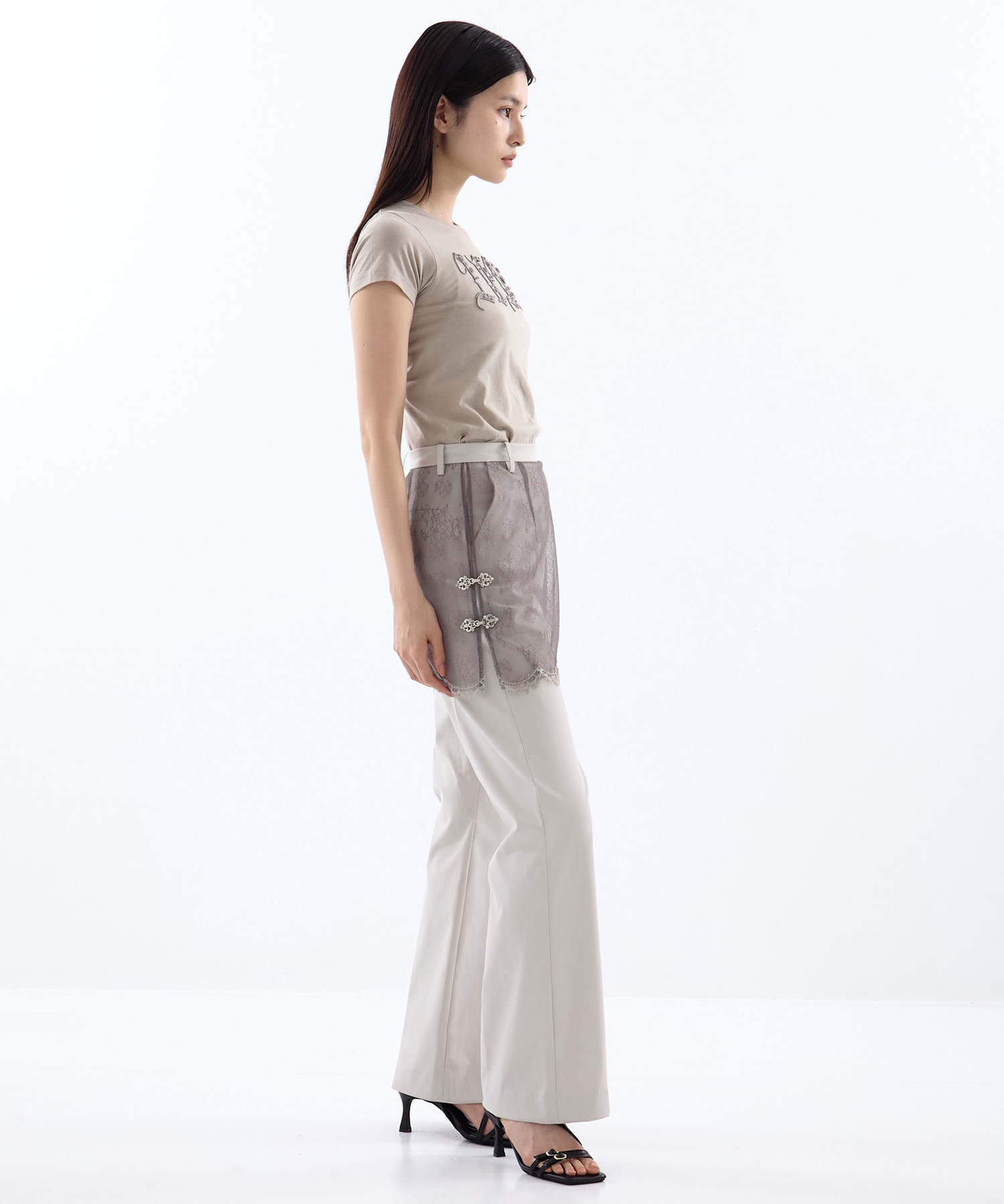 flower tulle skirt pants tanakadaisuke