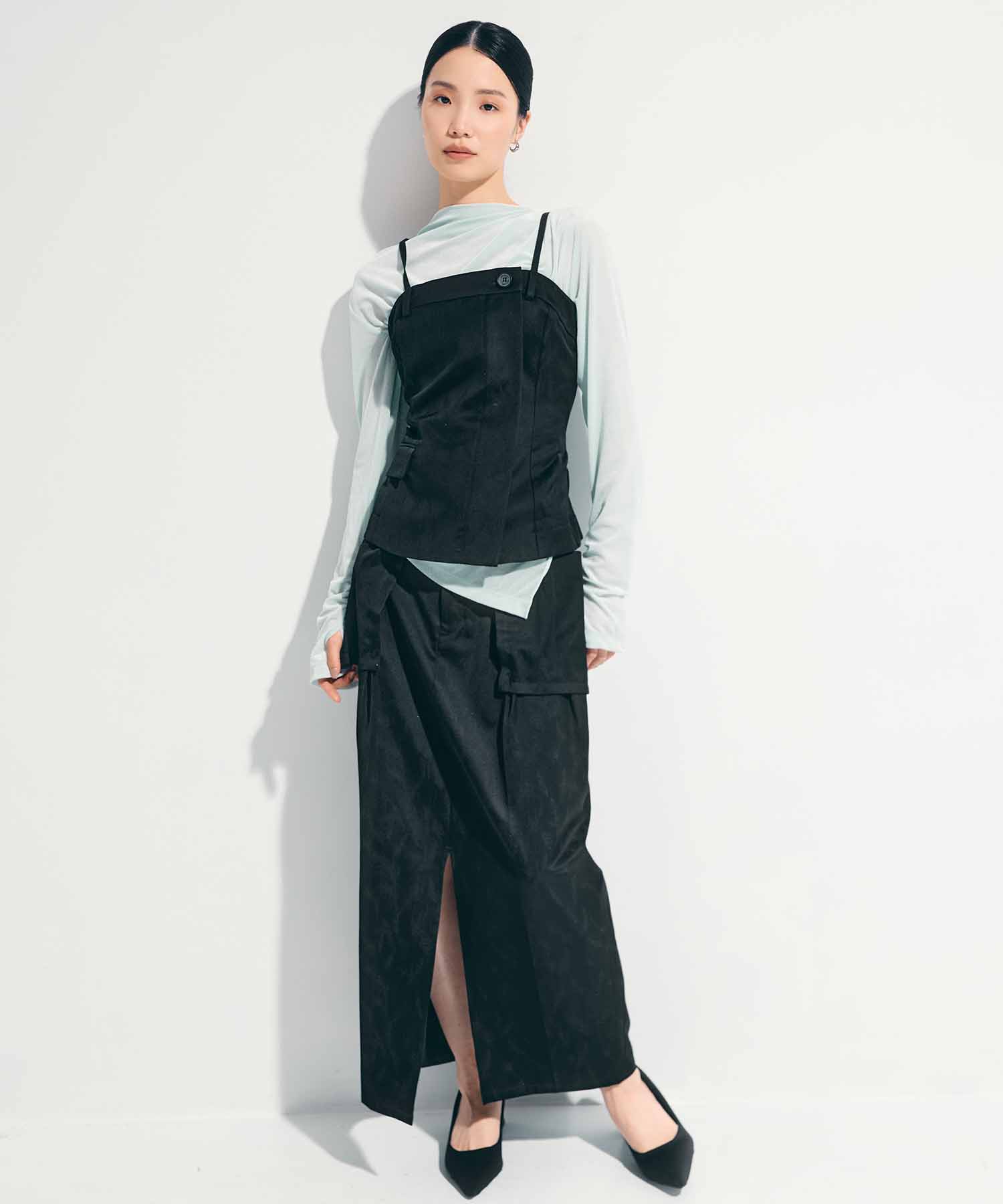 Leaf Jacquard Skirt STUDIOUS
