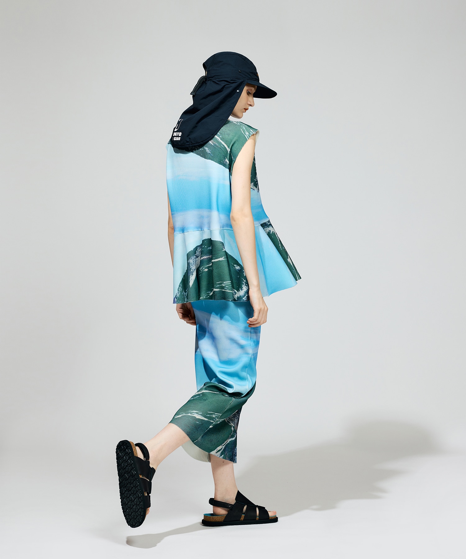 PRINT RIB TIGHT SKIRT NON TOKYO