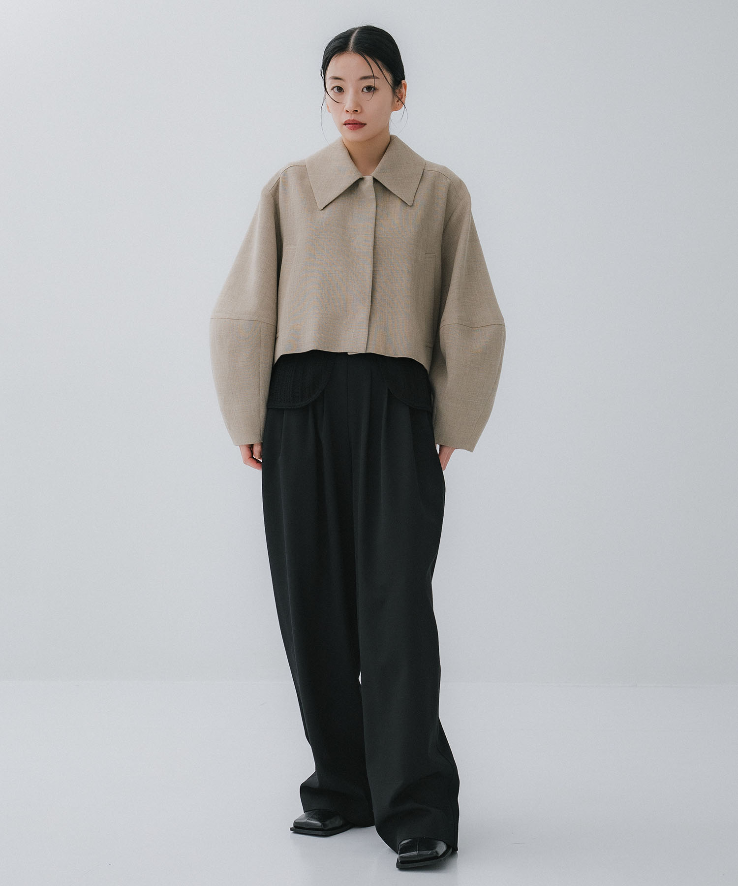 COCOON SLEEVE SHORT JACKET CLANE