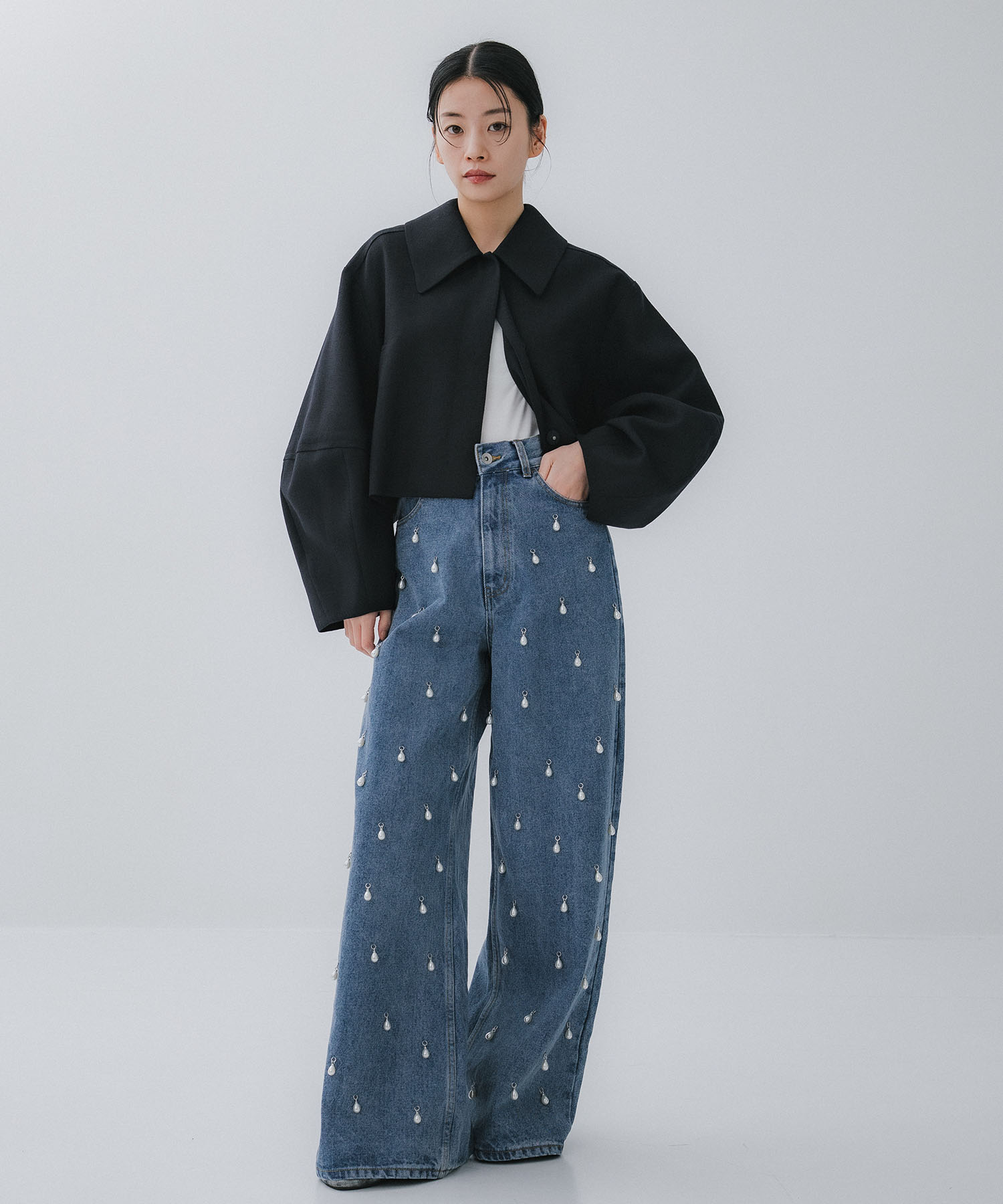 COCOON SLEEVE SHORT JACKET CLANE
