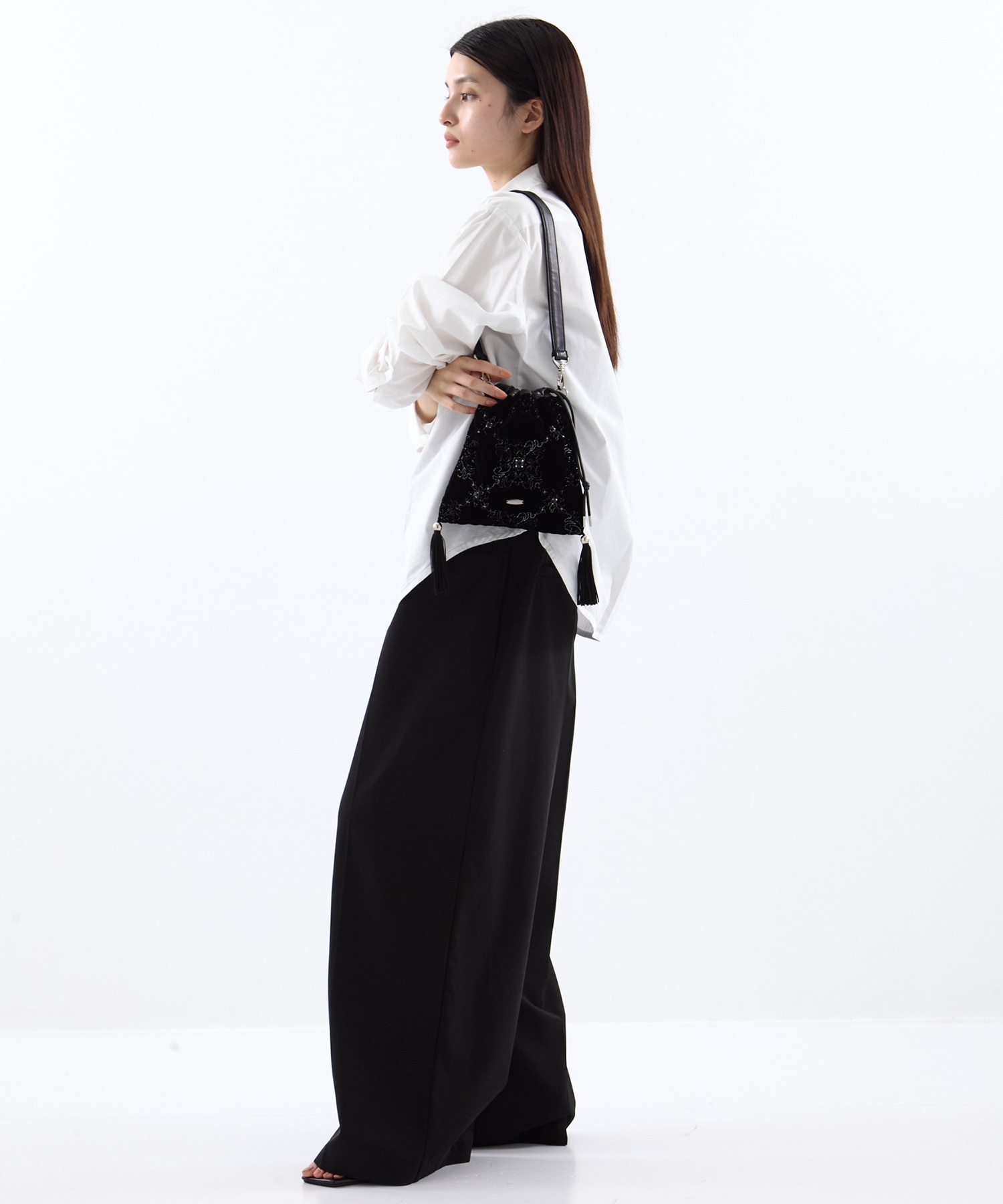 palace tiles quilted drawstring bag tanakadaisuke