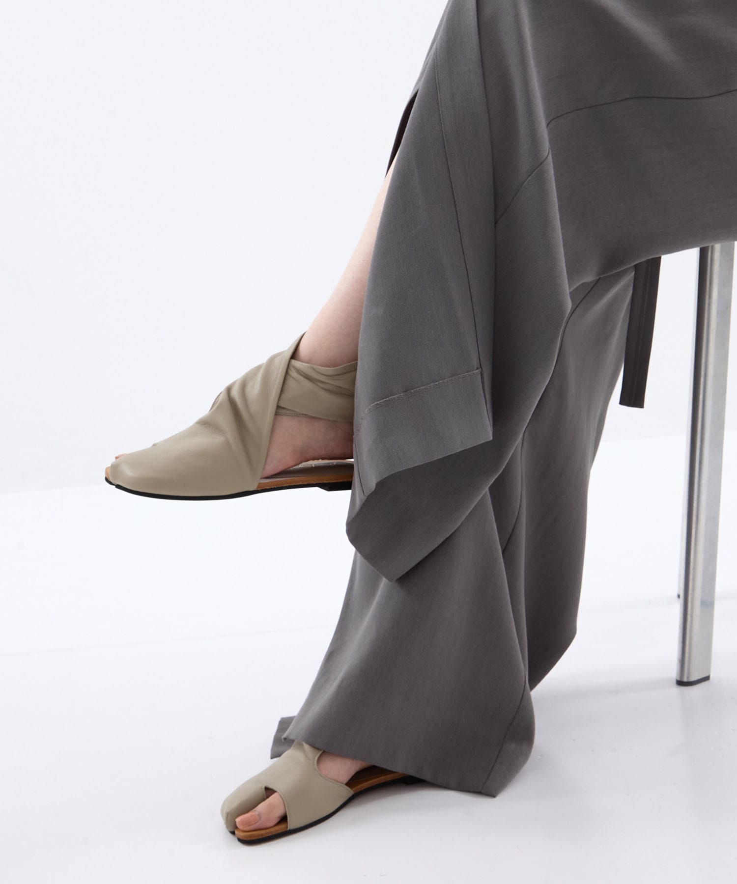 Sheep Leather Tabi Sandals Mame Kurogouchi