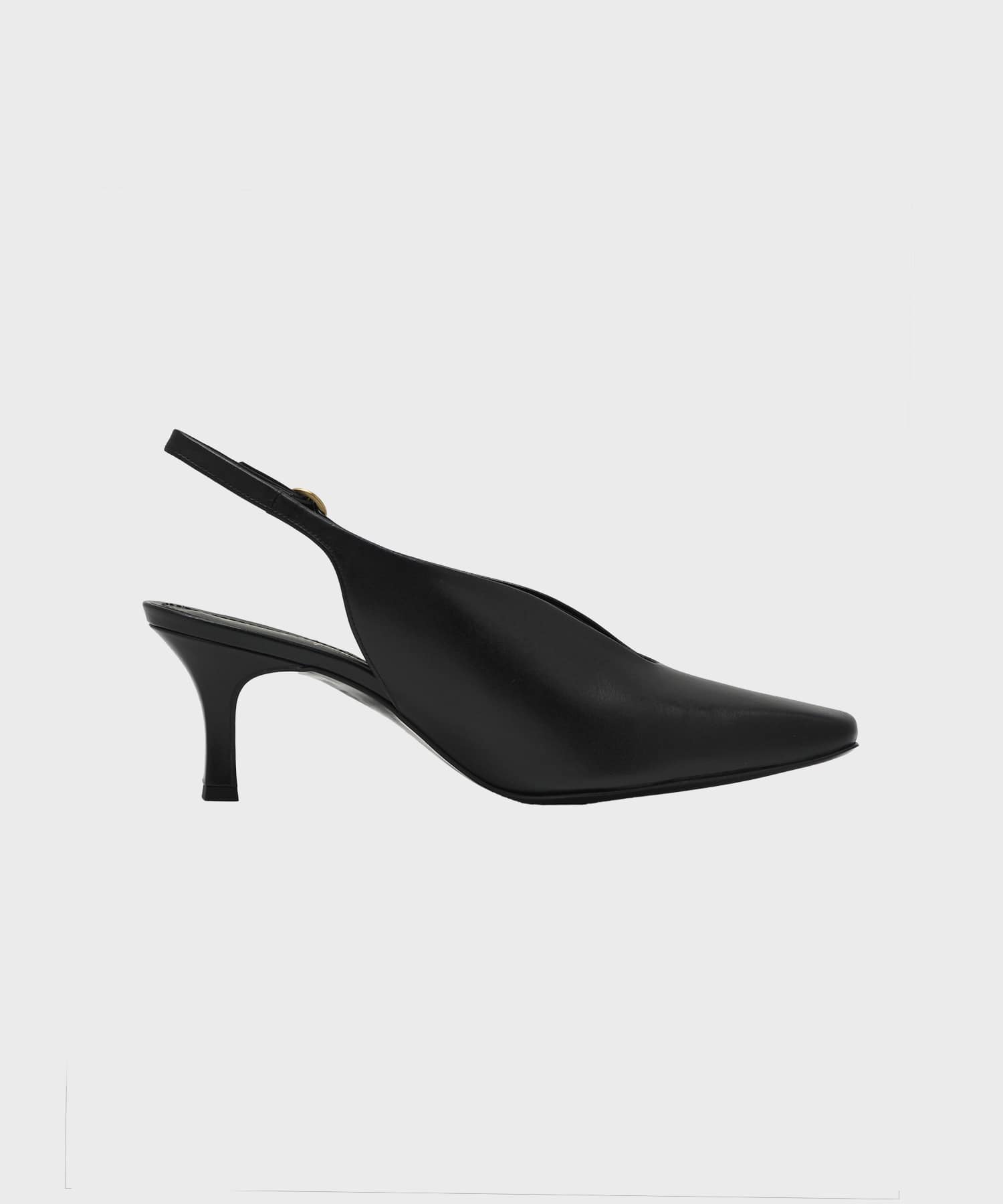 Curved Line Sling Back Heels Mame Kurogouchi