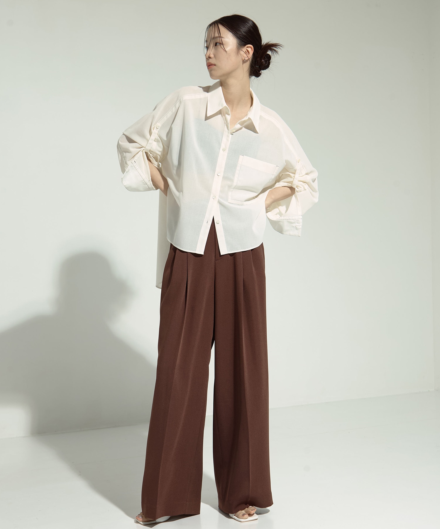 Matte Sheer Over Shirt STUDIOUS