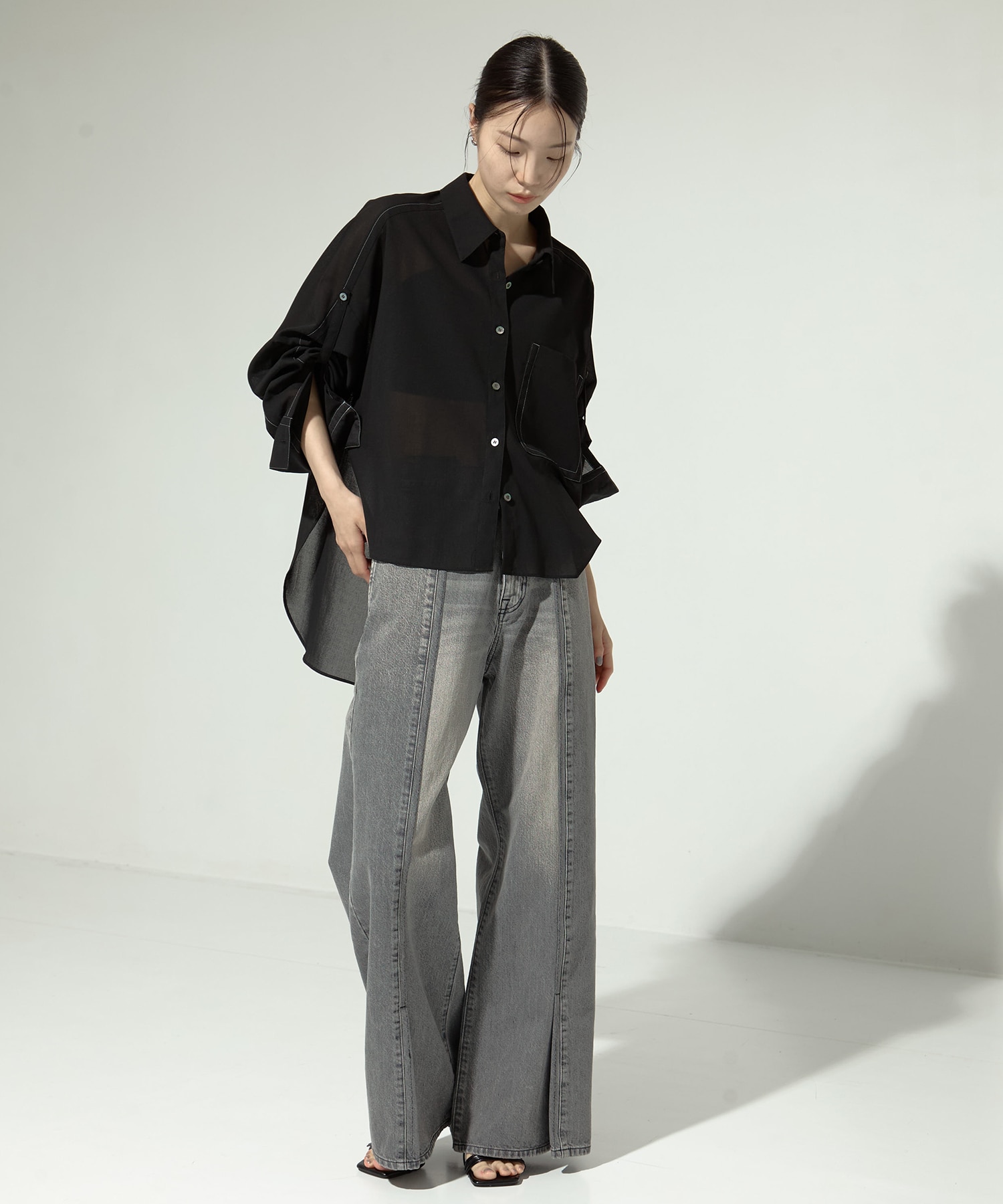 Matte Sheer Over Shirt STUDIOUS