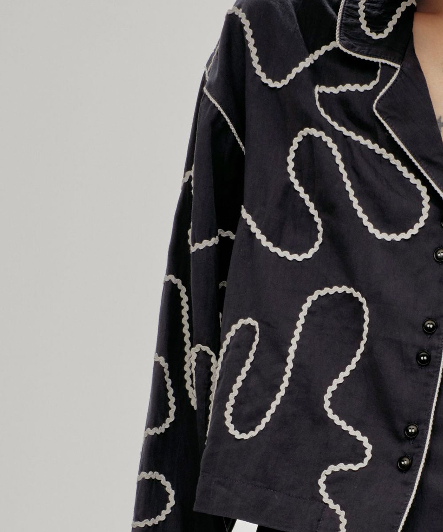 Embroidery Pajamas Shirts TODAYFUL