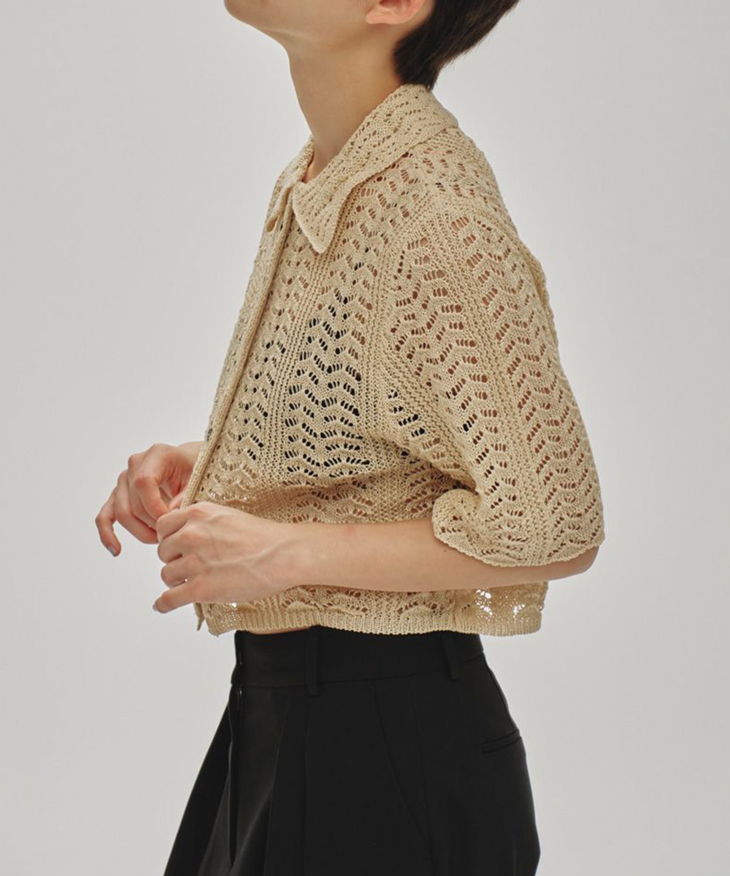 Lace Knit Shirts TODAYFUL