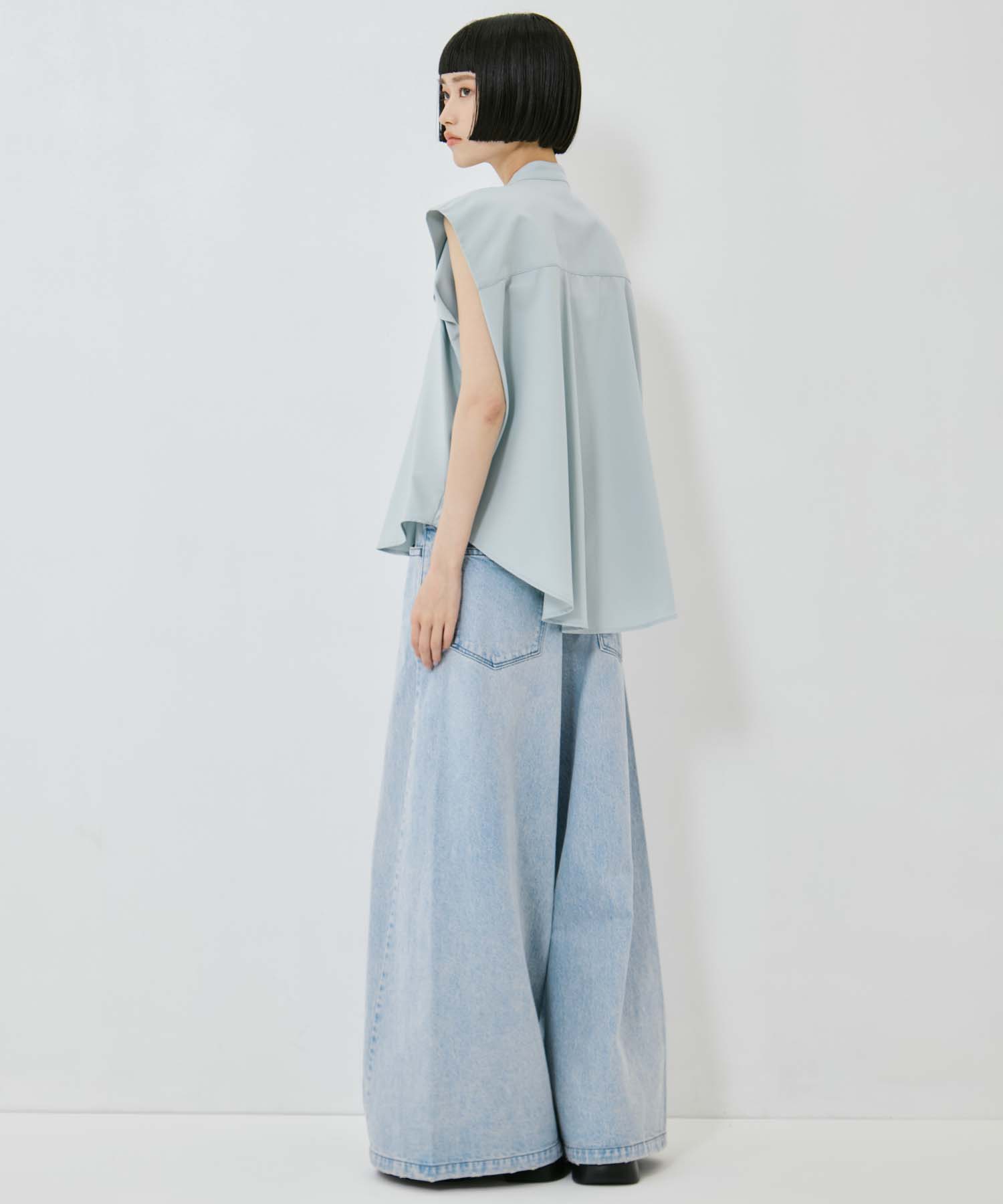 French Sleeve Drape Shirt STUDIOUS