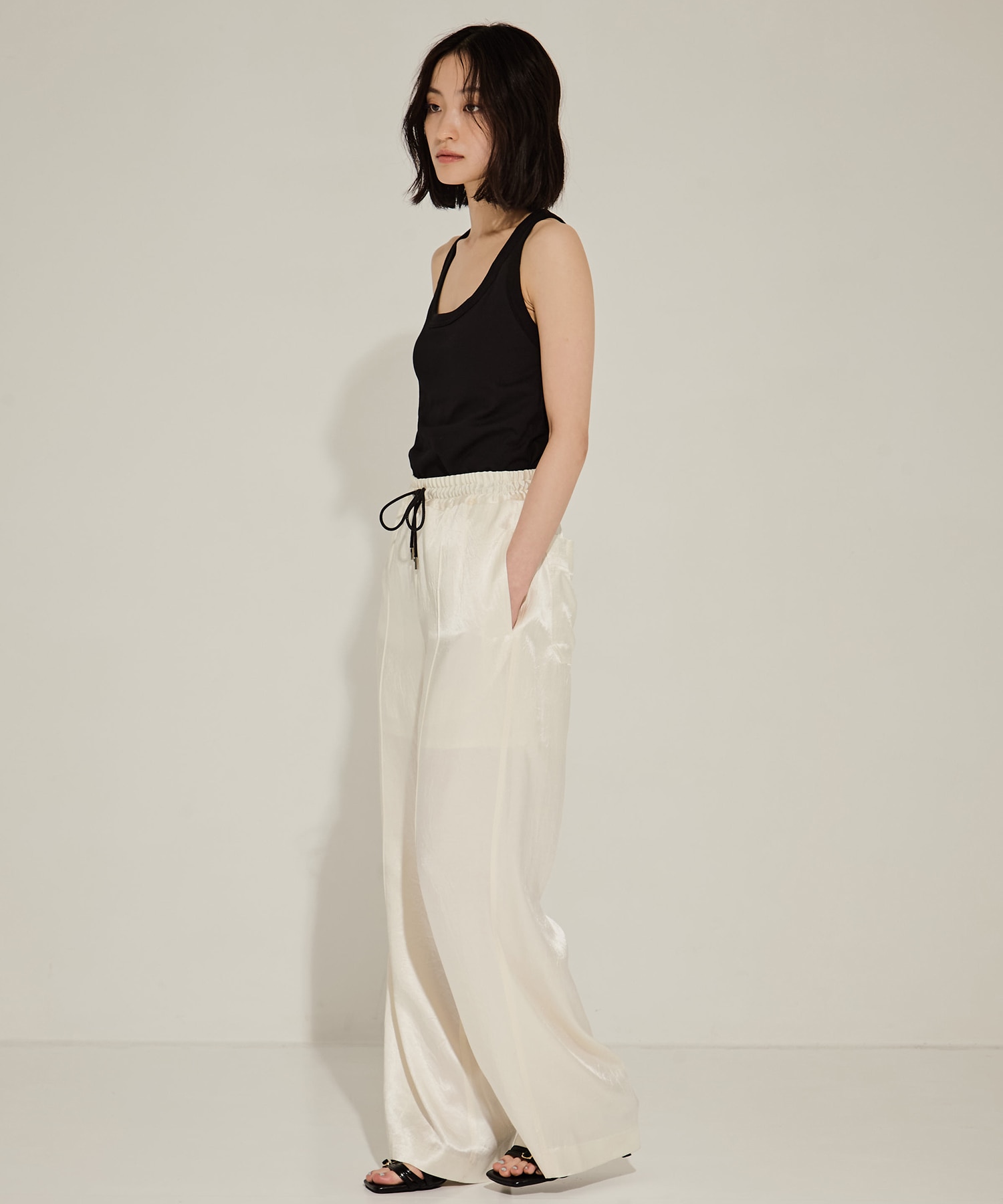 SATIN RELAX PANTS CINOH