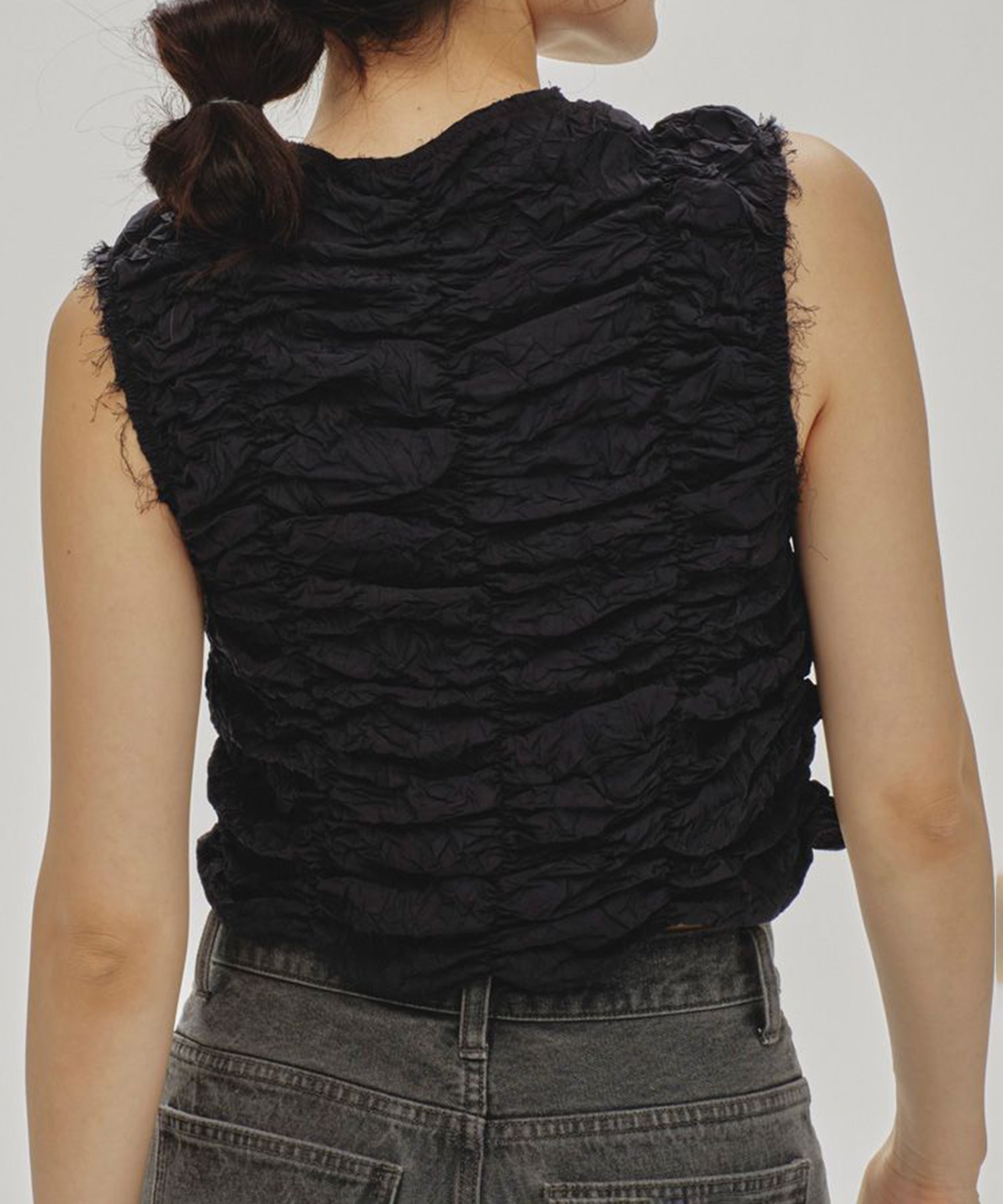 Piping Shirring Blouse TODAYFUL