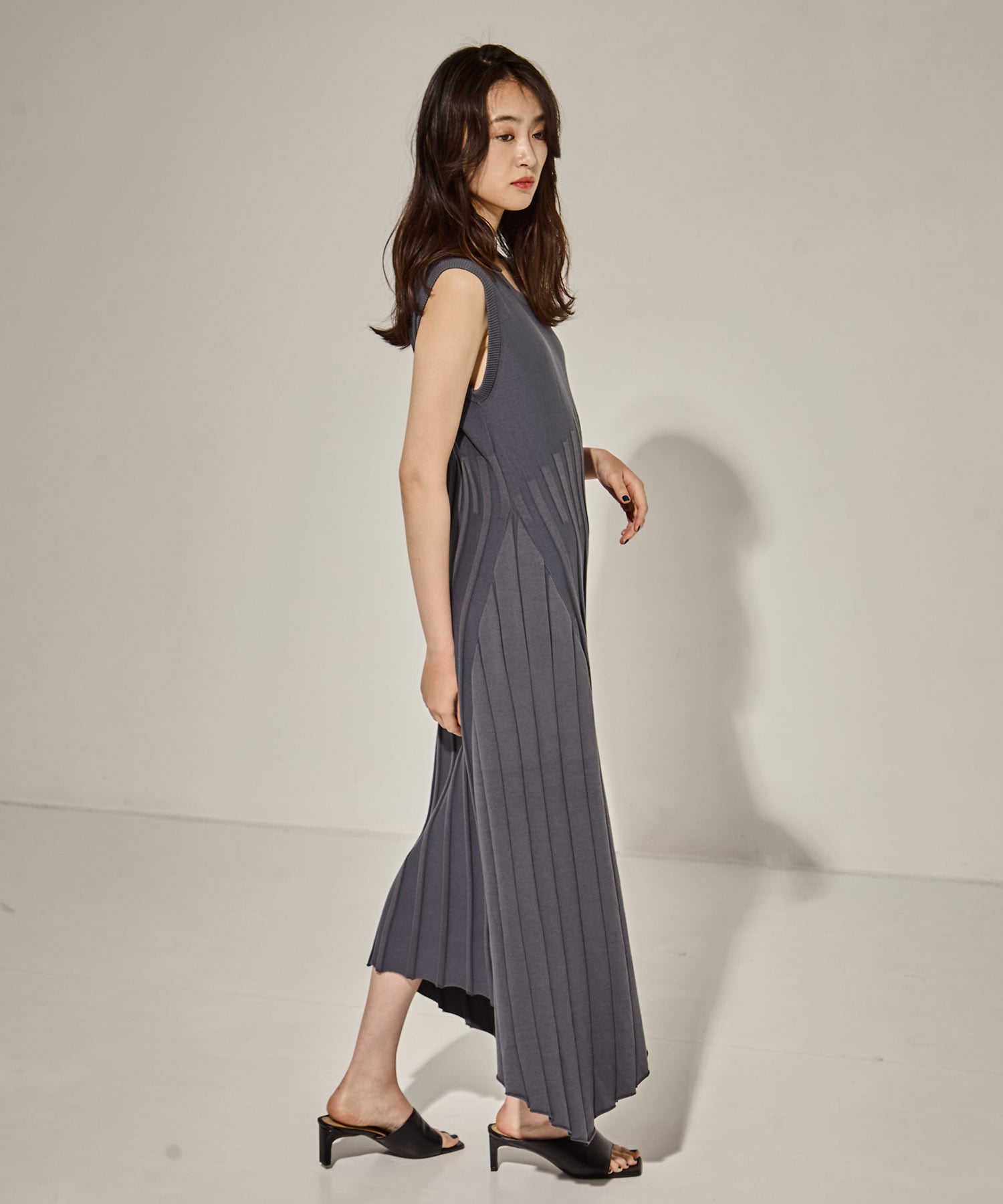 別注NO SLEEVE KNIT DRESS CINOH