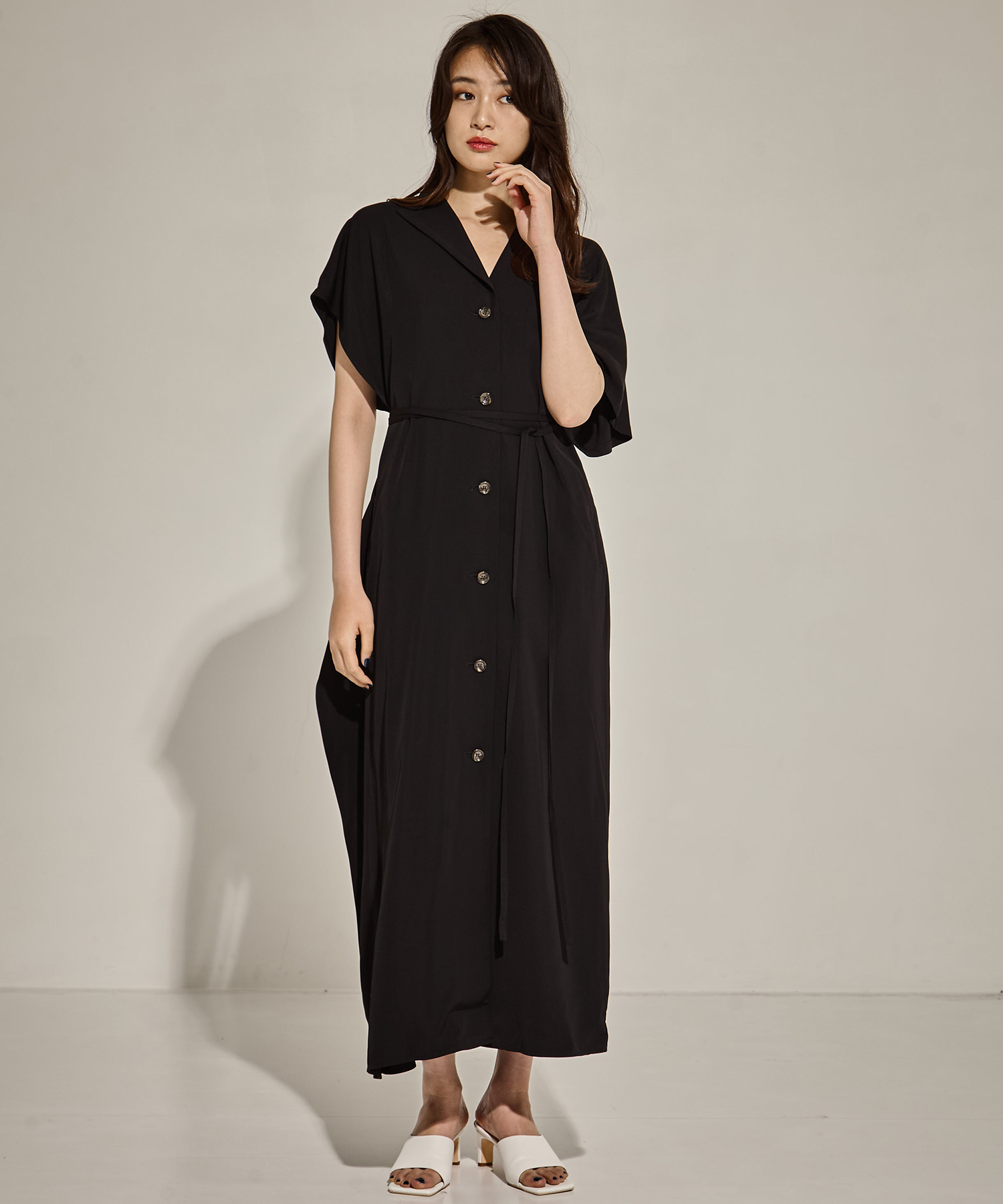 Ana asymmetry dress BK AKIRANAKA