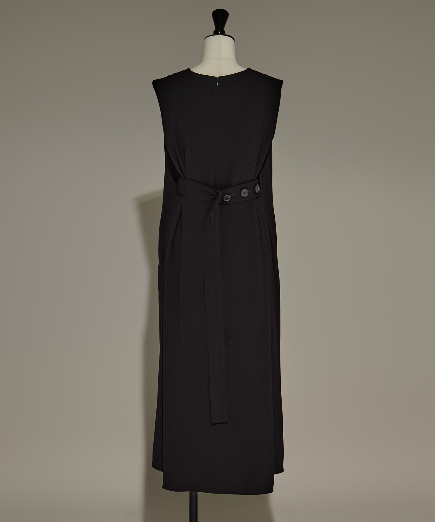 Back Satin Belted Dress STUDIOUS