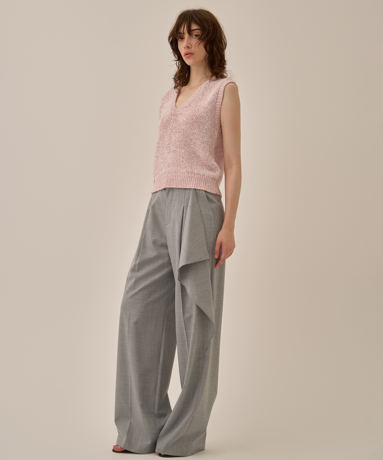 Lila Sequinned knit pullover AKIRANAKA