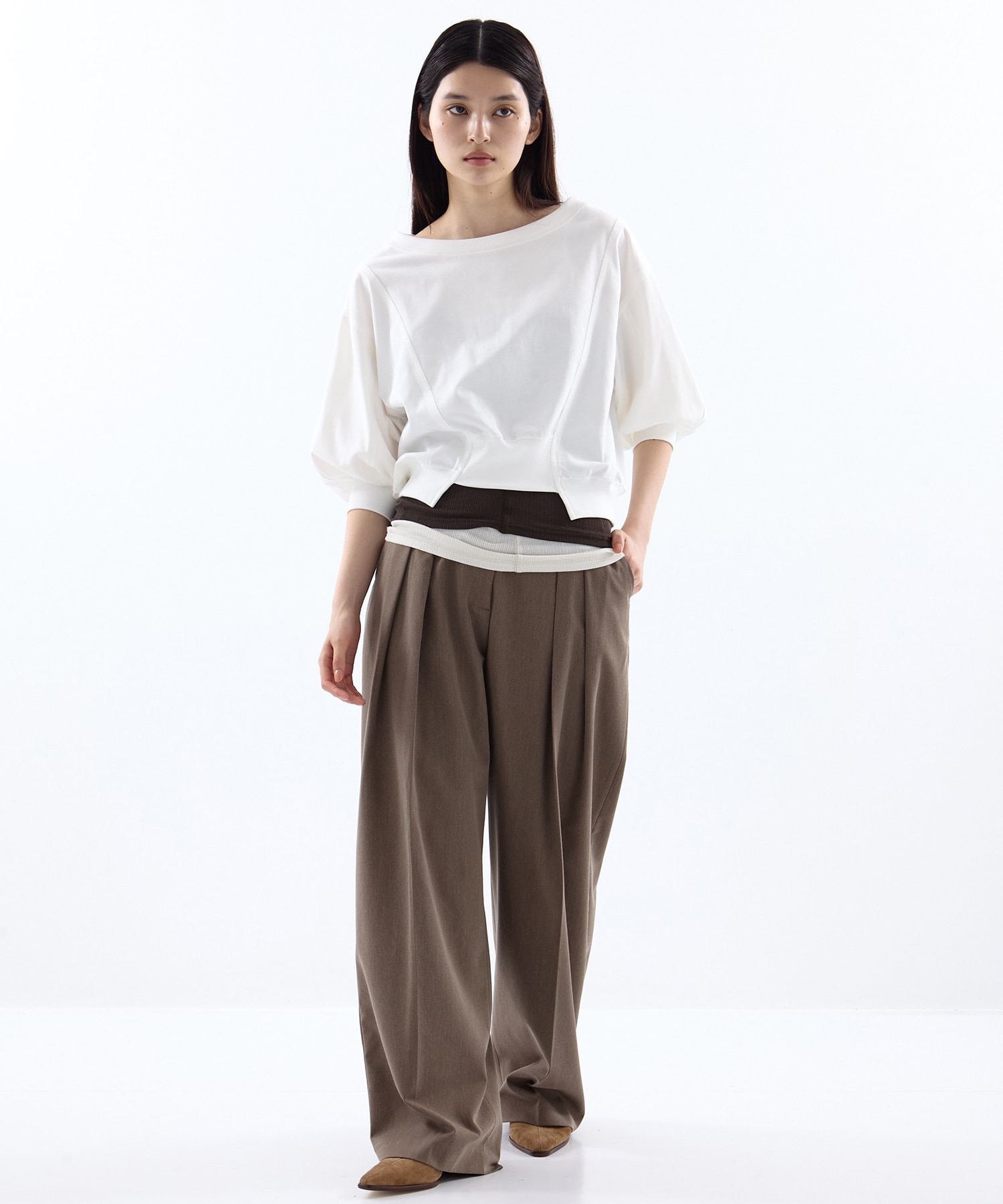 2WAY VOLUME SLEEVE TOPS STUDIOUS