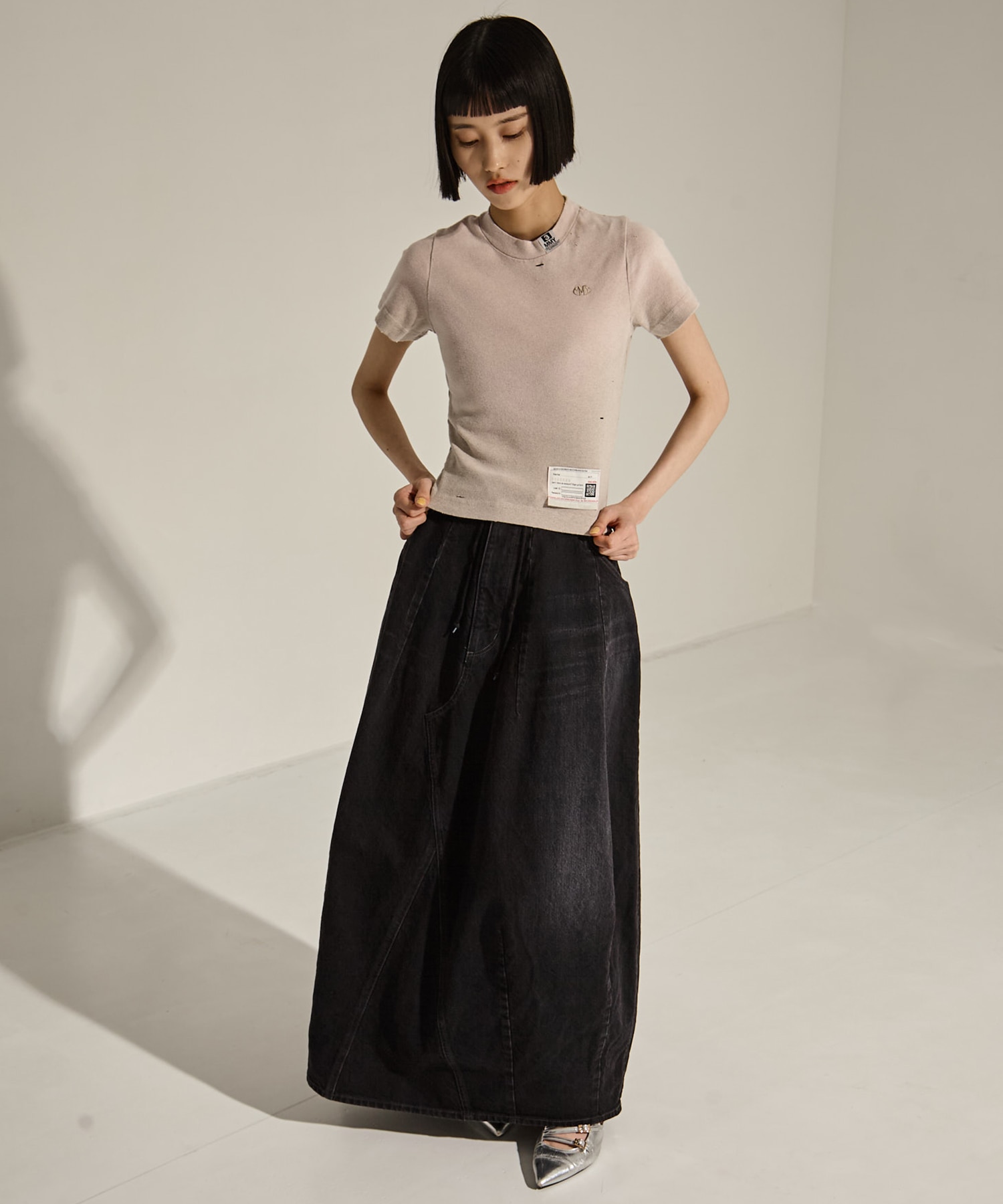 SUN FADED MINI TEE Maison MIHARA YASUHIRO