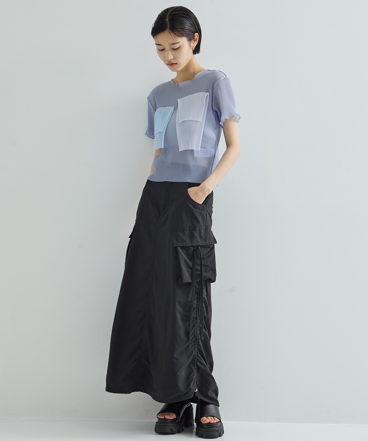 別注SHEER SHORT SLEEVE TOP kotohayokozawa