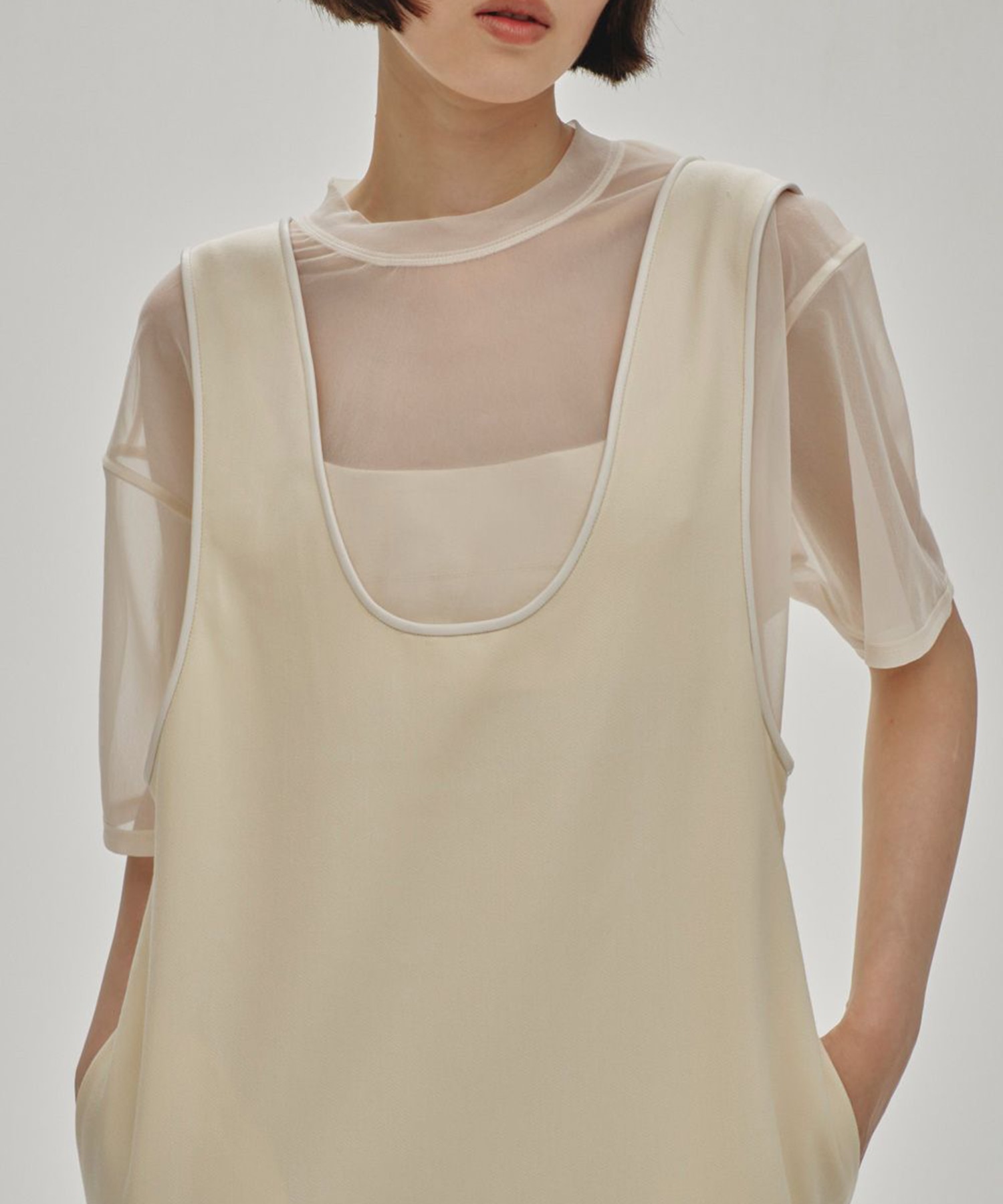 Halfsleeve Sheer T-shirts TODAYFUL