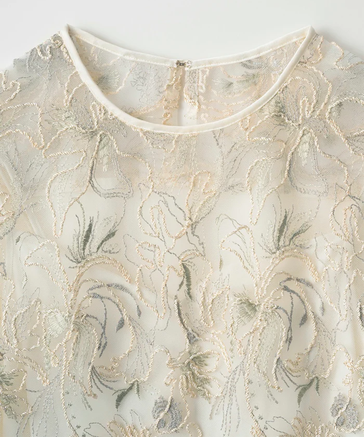Seem flower lace sleeveless tops MURRAL